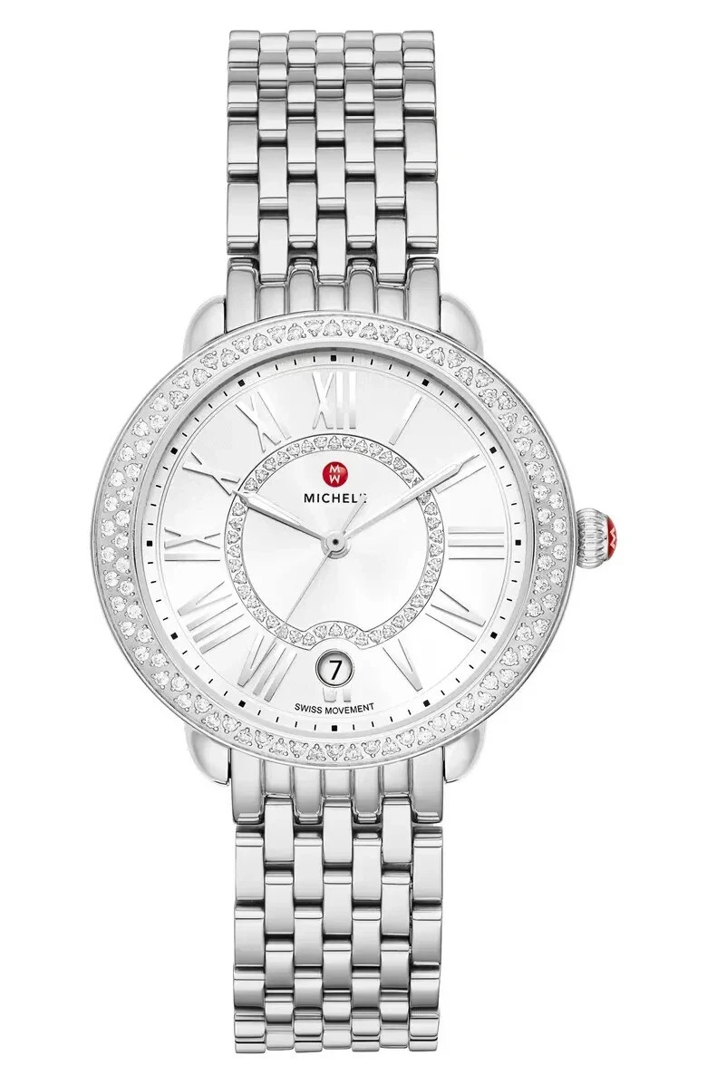 New MICHELE MWW21B000143 Serein With Silver Sunray Dial Diamond Ladies Watch New MICHELE MWW21B000143 Serein With Silver Sunray Dial Diamond Ladies Watch