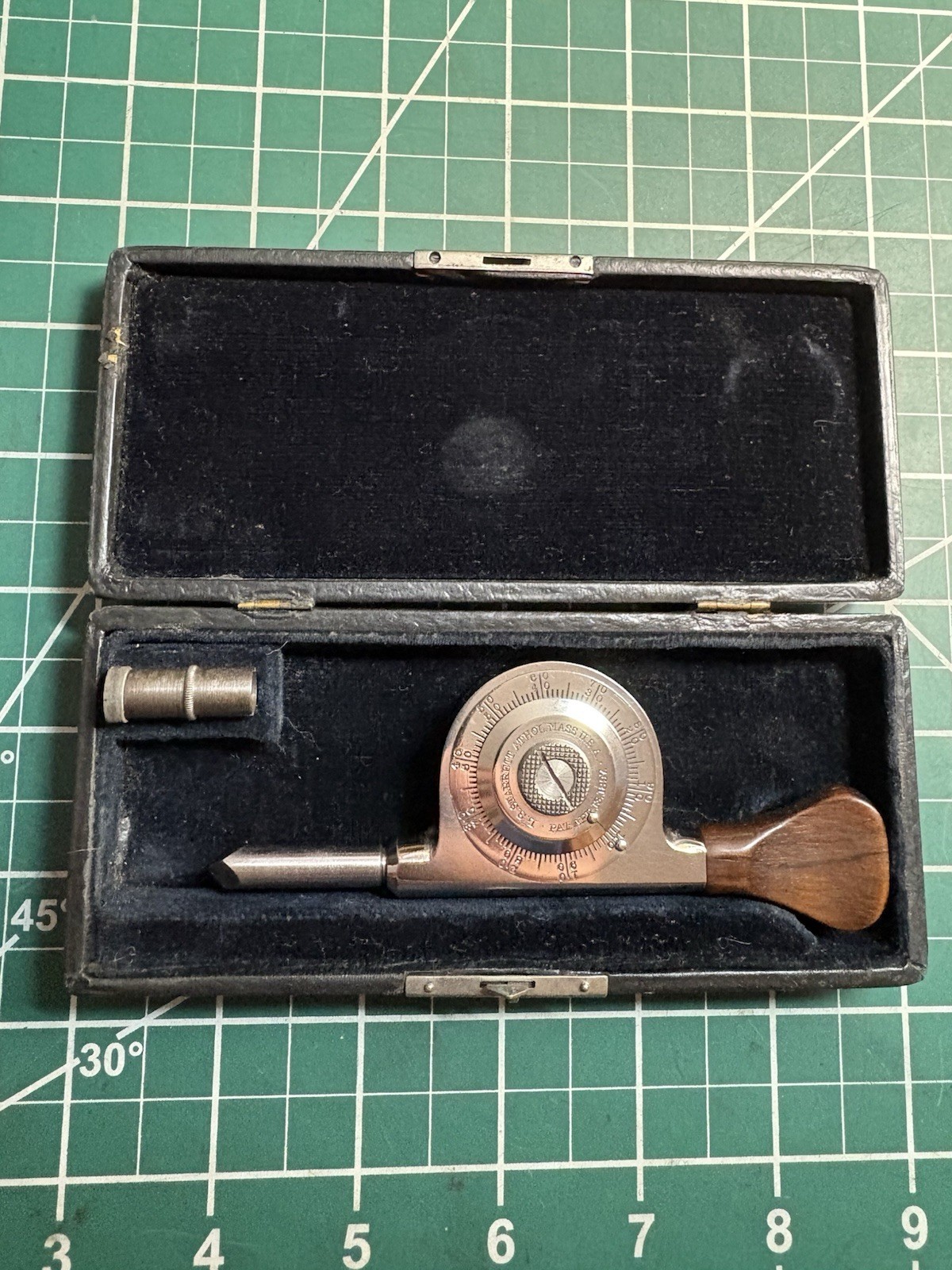 Vintage Starrett Early No.106 Speed Indicator, W/ Case, Condition Is Excellent Vintage Starrett Early No.106 Speed Indicator, W/ Case, Condition Is Excellent