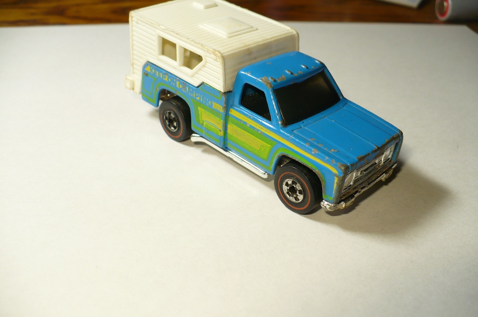 Vintage 1974 Hot Wheels Redline Backwoods Bomb Blue Camper Truck VG+ Vintage 1974 Hot Wheels Redline Backwoods Bomb Blue Camper Truck VG+