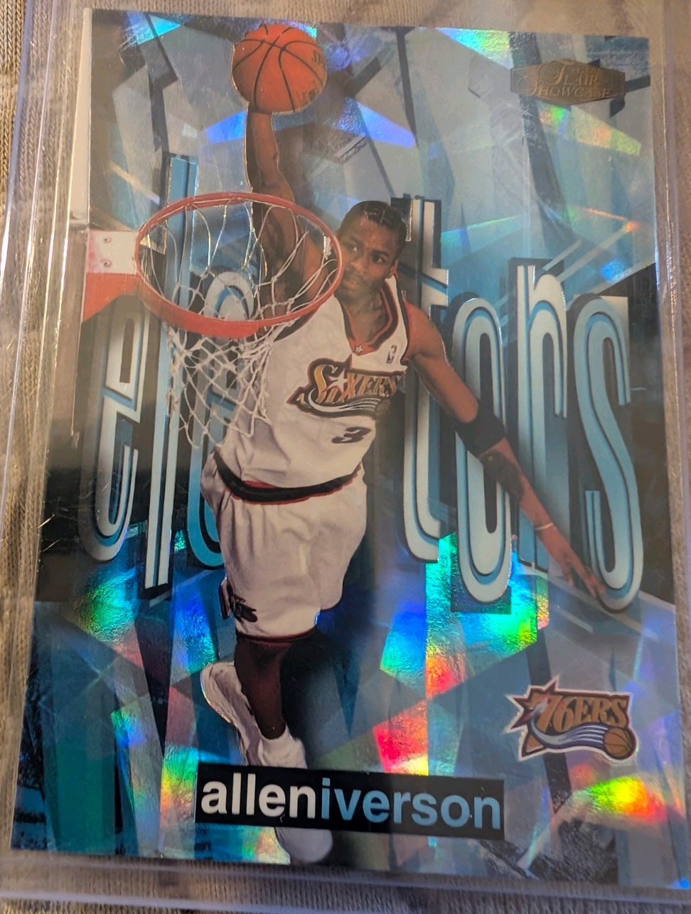 💙1999-00 Flair Showcase #3E Allen Iverson Elevators 💙1999-00 Flair Showcase #3E Allen Iverson Elevators