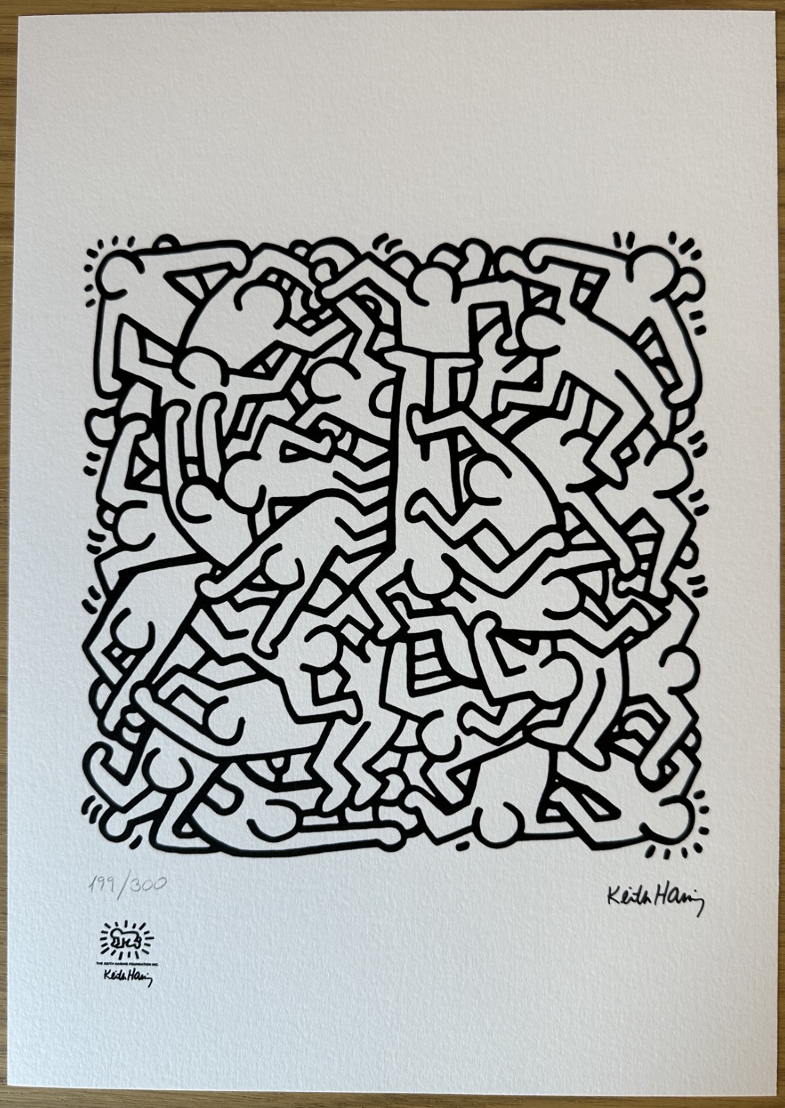 Keith Haring Signed & Numbered Edition Lithograph 