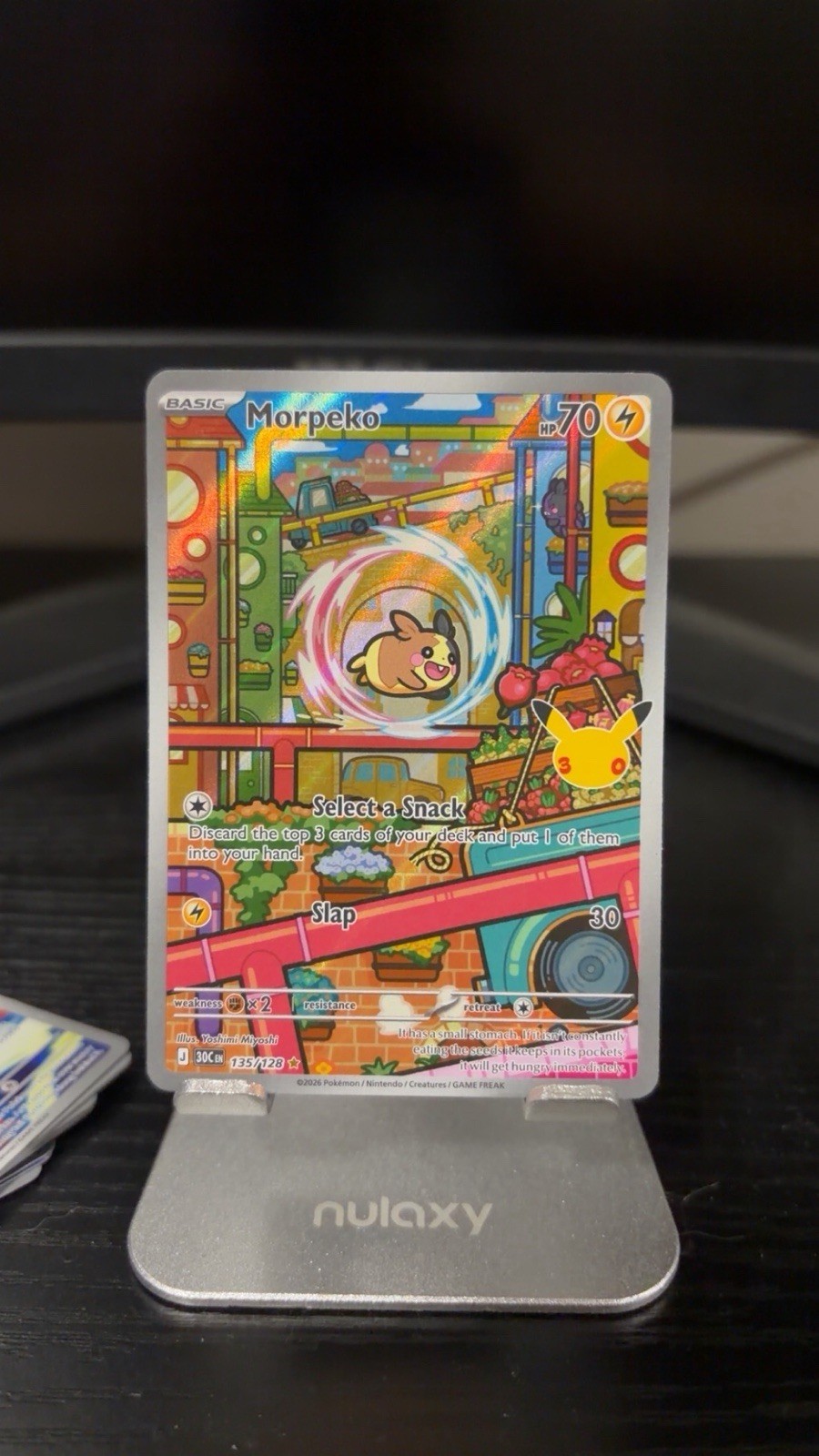 Morpeko 135/128 Me: 30th Celebration Holo Morpeko 135/128 Me: 30th Celebration Holo