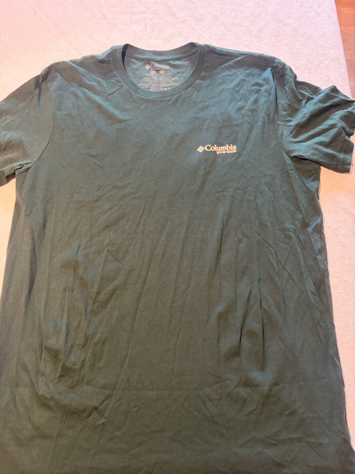Columbia PFG Men’s XL Green Short Sleeve Crew Neck Graphic Hunting Tee Cotton Columbia PFG Men’s XL Green Short Sleeve Crew Neck Graphic Hunting Tee Cotton
