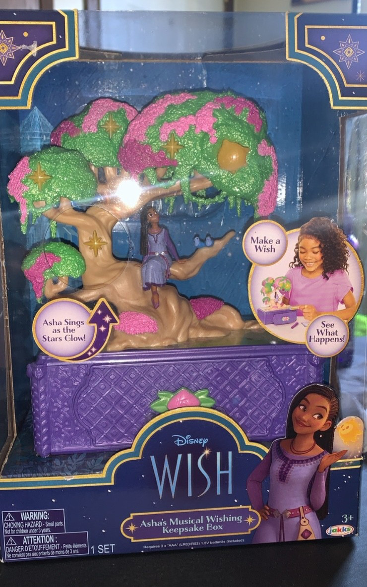 Disney Asha’s Musical Light Up Wishing Keepsake Box Toy
