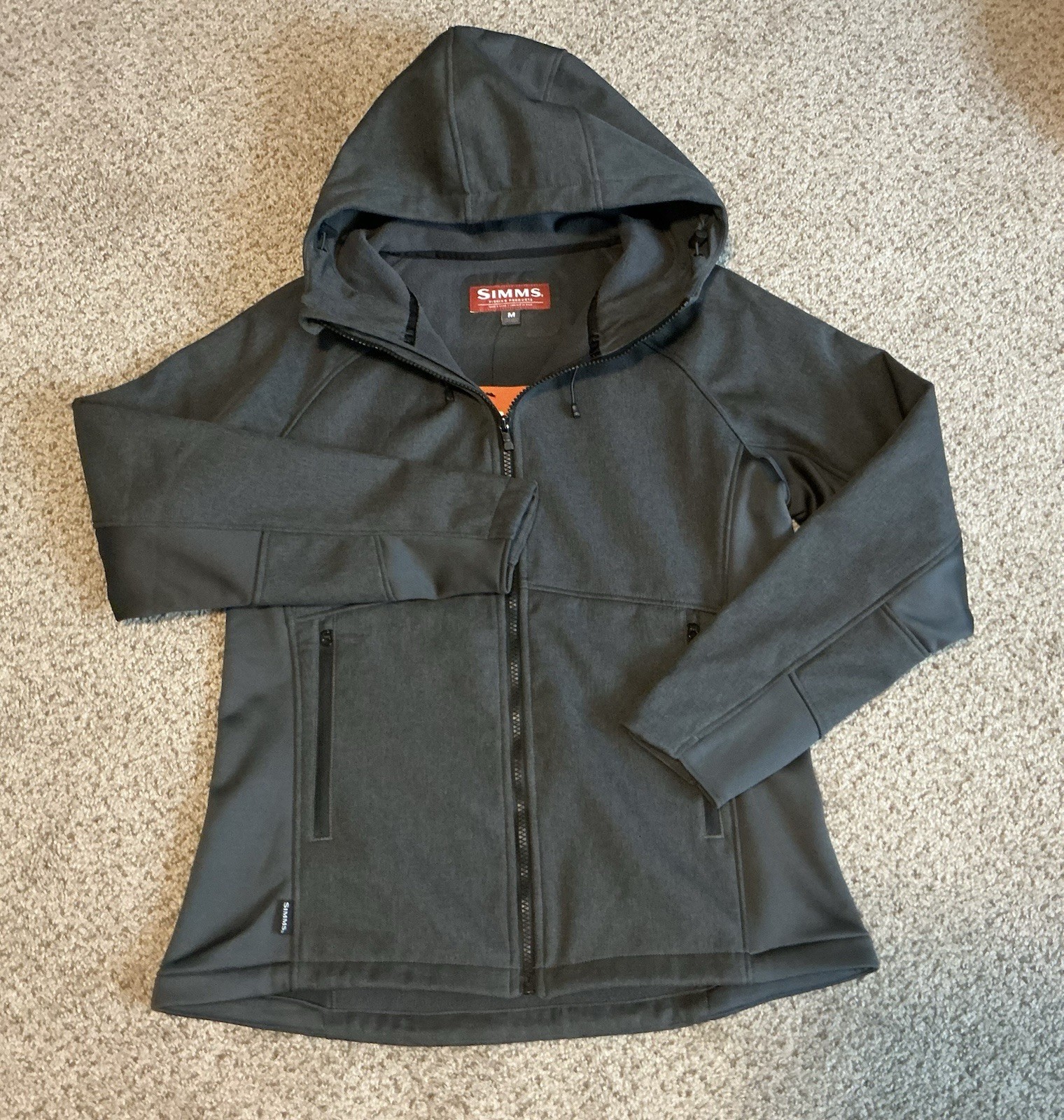 Simms Katafront Full Zip Hoodie Gray Jacket Womens Medium New With Tags Simms Katafront Full Zip Hoodie Gray Jacket Womens Medium New With Tags