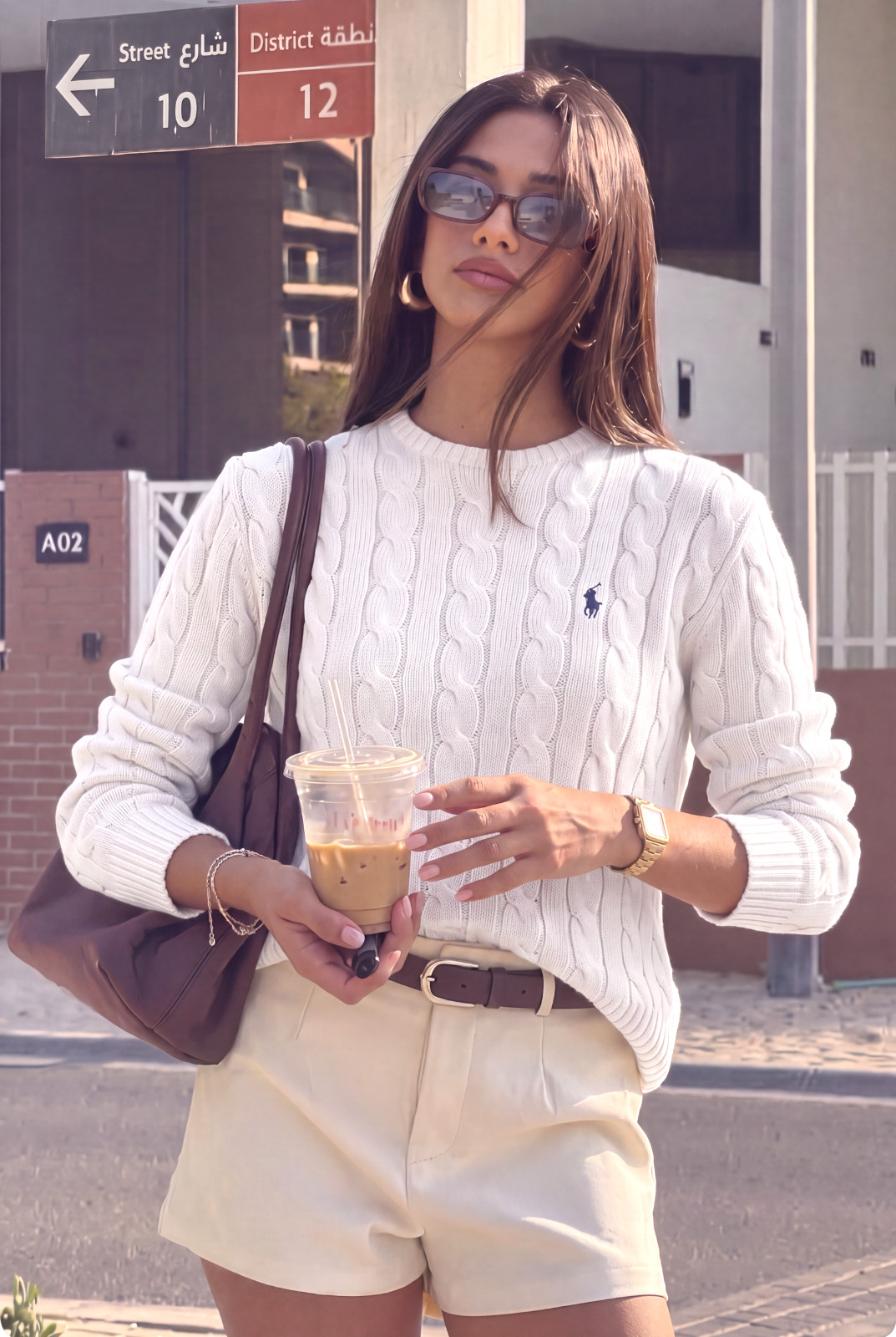 Polo Ralph Lauren Women Cable Knit Crew Neck Sweater White XS NWT QR Authentict Polo Ralph Lauren Women Cable Knit Crew Neck Sweater White XS NWT QR Authentict