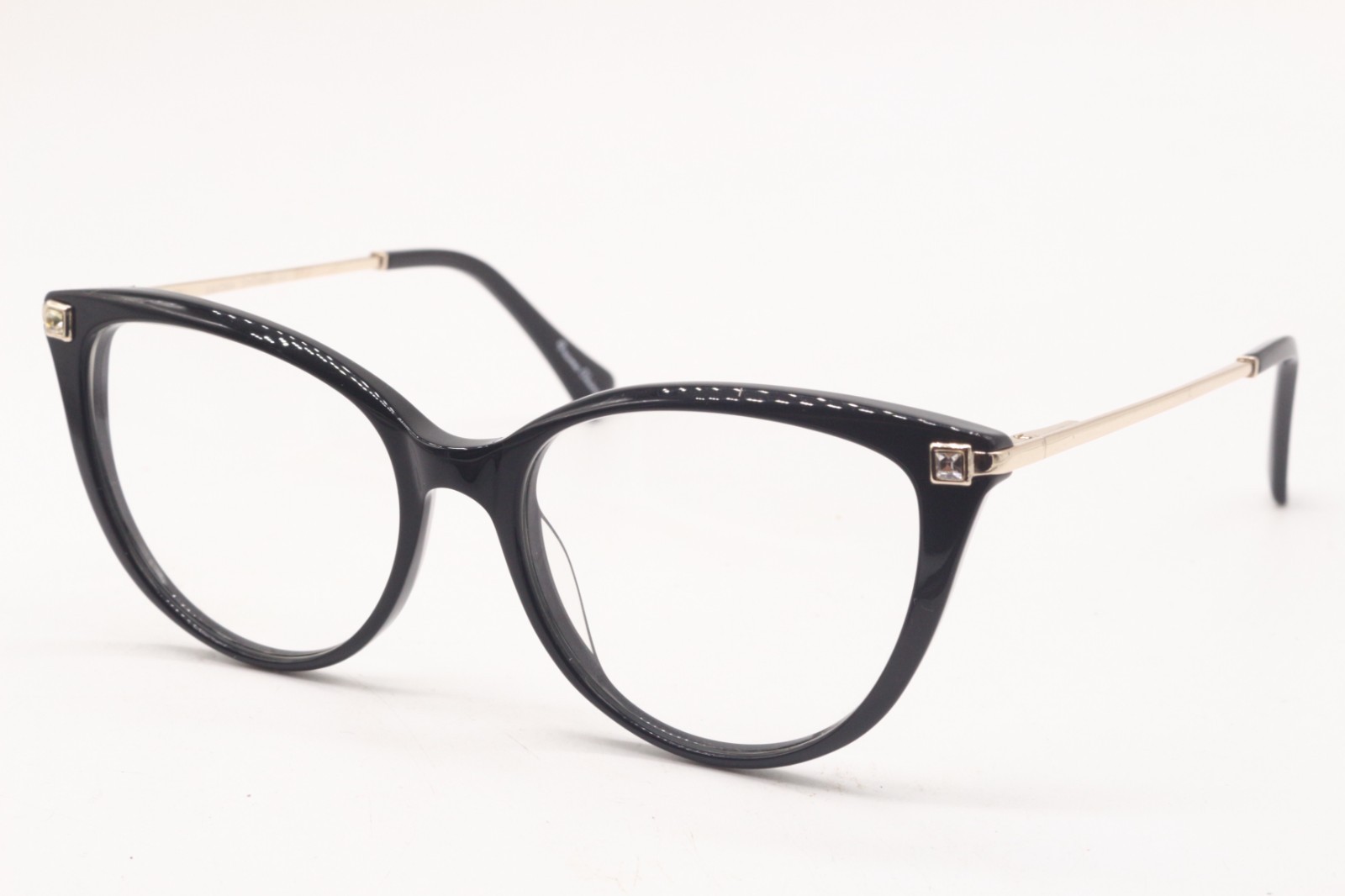 NEW ST. MORITZ SAVONA BLACK ROSE GOLD AUTHENTIC DESIGNER EYEGLASSES 51-18