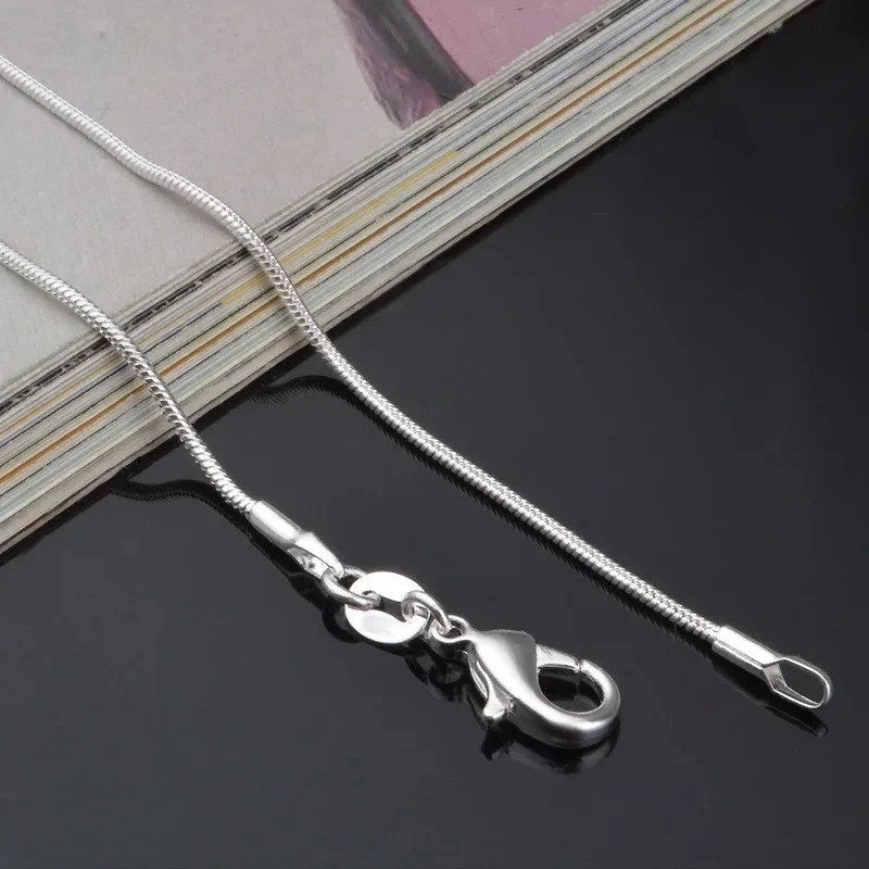 Men&Women's 925 Sterling Silver Tarnish-Free Italian Snake Chain Necklace 16-24* Men&Women's 925 Sterling Silver Tarnish-Free Italian Snake Chain Necklace 16-24*
