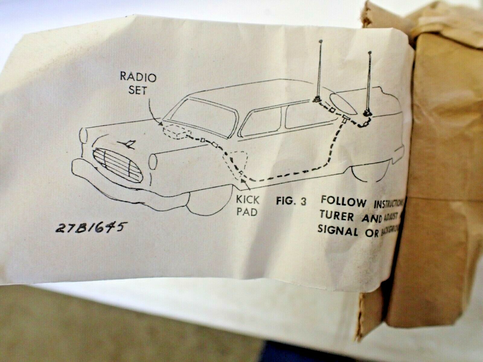 NOS Dual Rear 1950s Antenna Disappearing Twin Rear Antennas Straight Or Angled NOS Dual Rear 1950s Antenna Disappearing Twin Rear Antennas Straight Or Angled