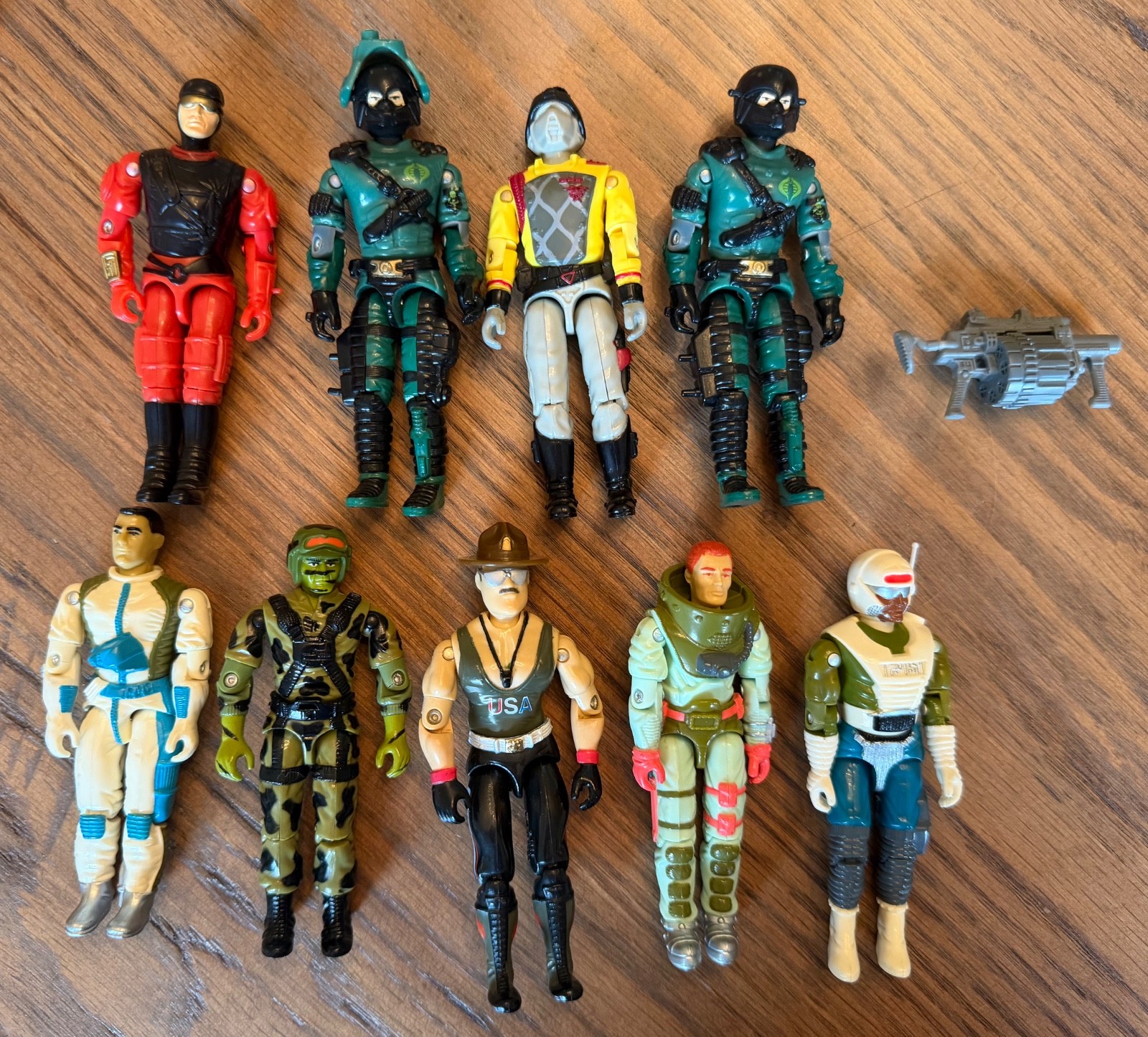 Vintage GI Joe ARAH Lot 9 Figures Sgt Slaughter Python Crimson Guard Night Viper Vintage GI Joe ARAH Lot 9 Figures Sgt Slaughter Python Crimson Guard Night Viper