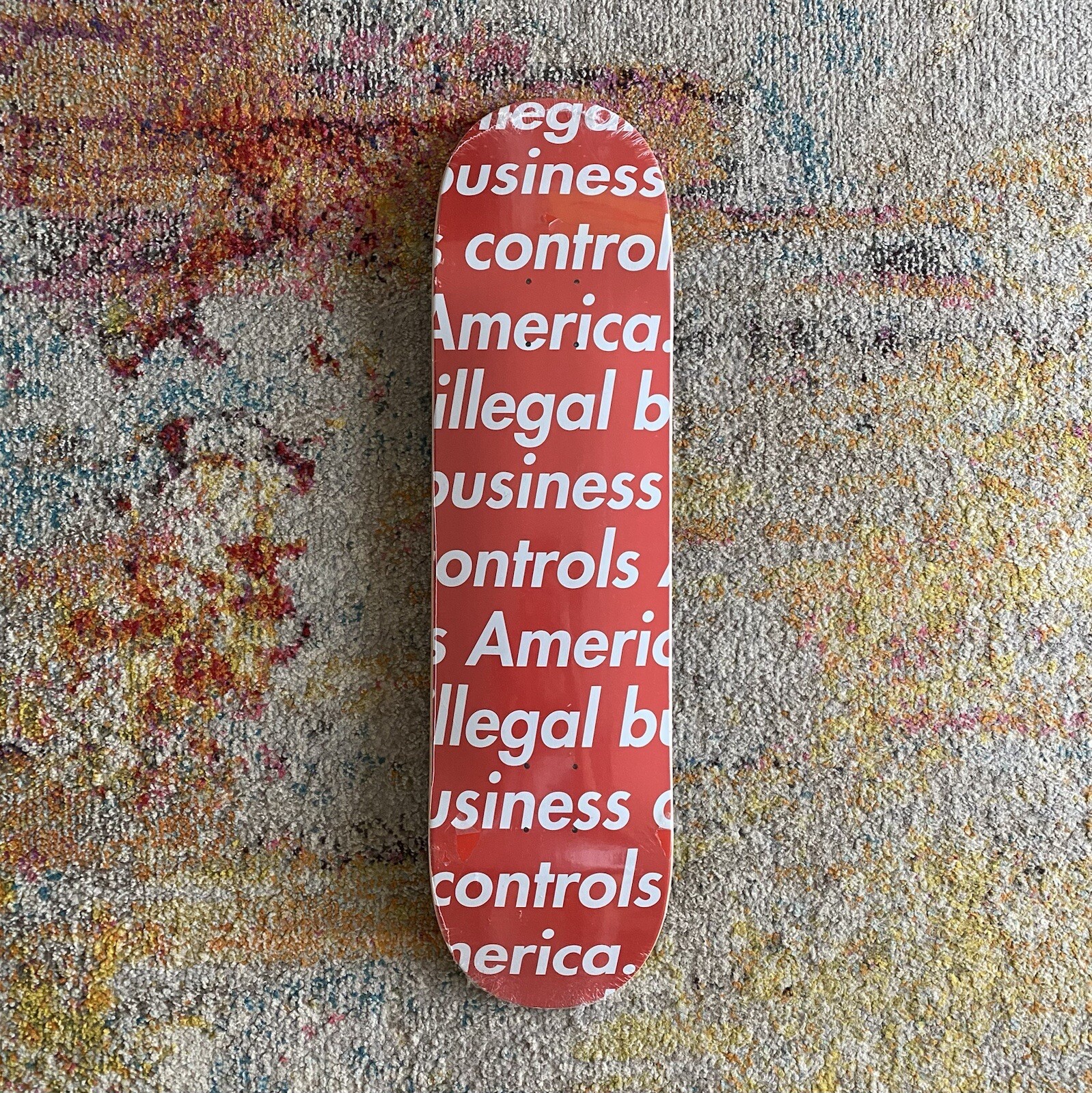 Supreme Illegal Business Controls America Deck Red SS18 Ali Urs Flower Digi Supreme Illegal Business Controls America Deck Red SS18 Ali Urs Flower Digi