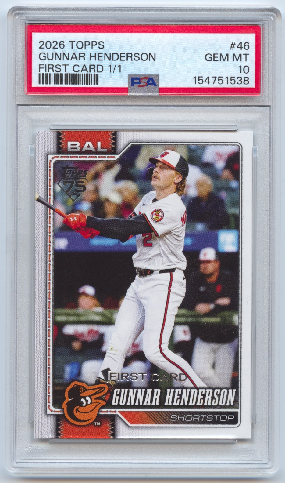 Topps 2026 Series 1 Gunnar Henderson Orioles \