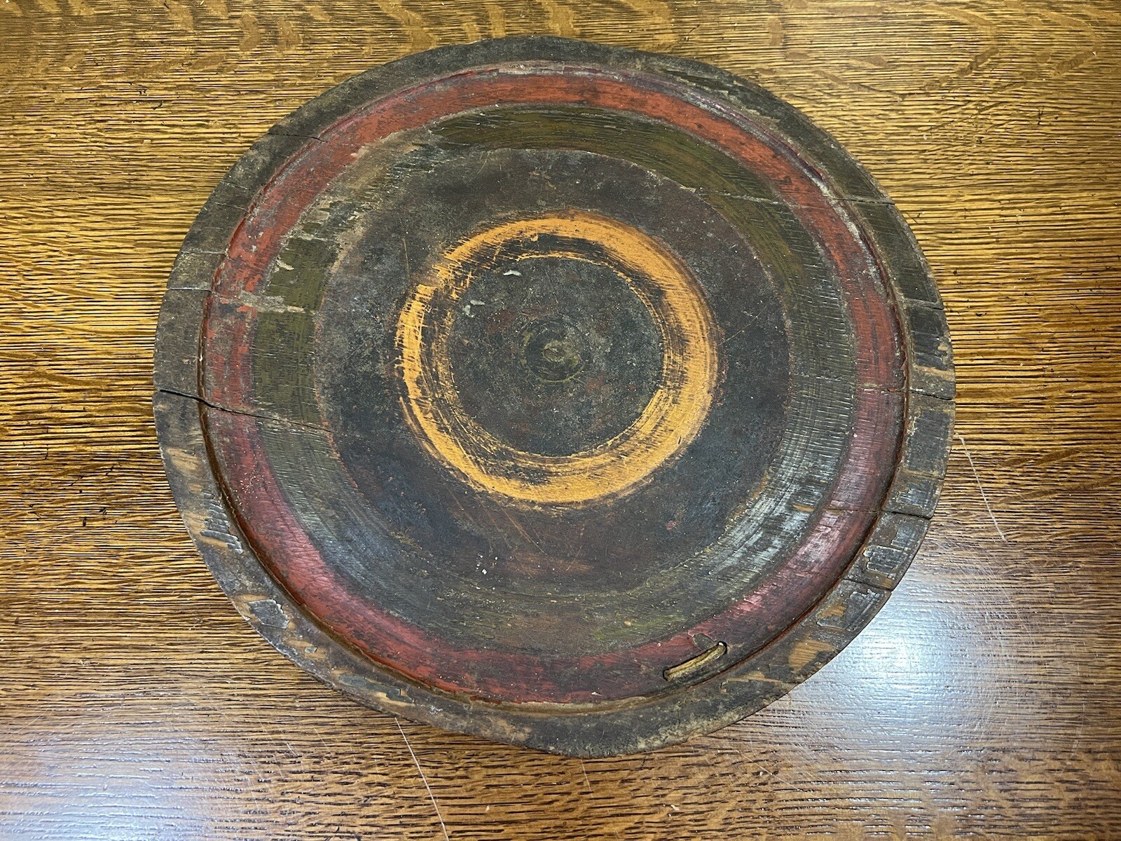 Antique African PRIMITIVE Wood Shield Plate w Original Paint Folk Art #21 Antique African PRIMITIVE Wood Shield Plate w Original Paint Folk Art #21