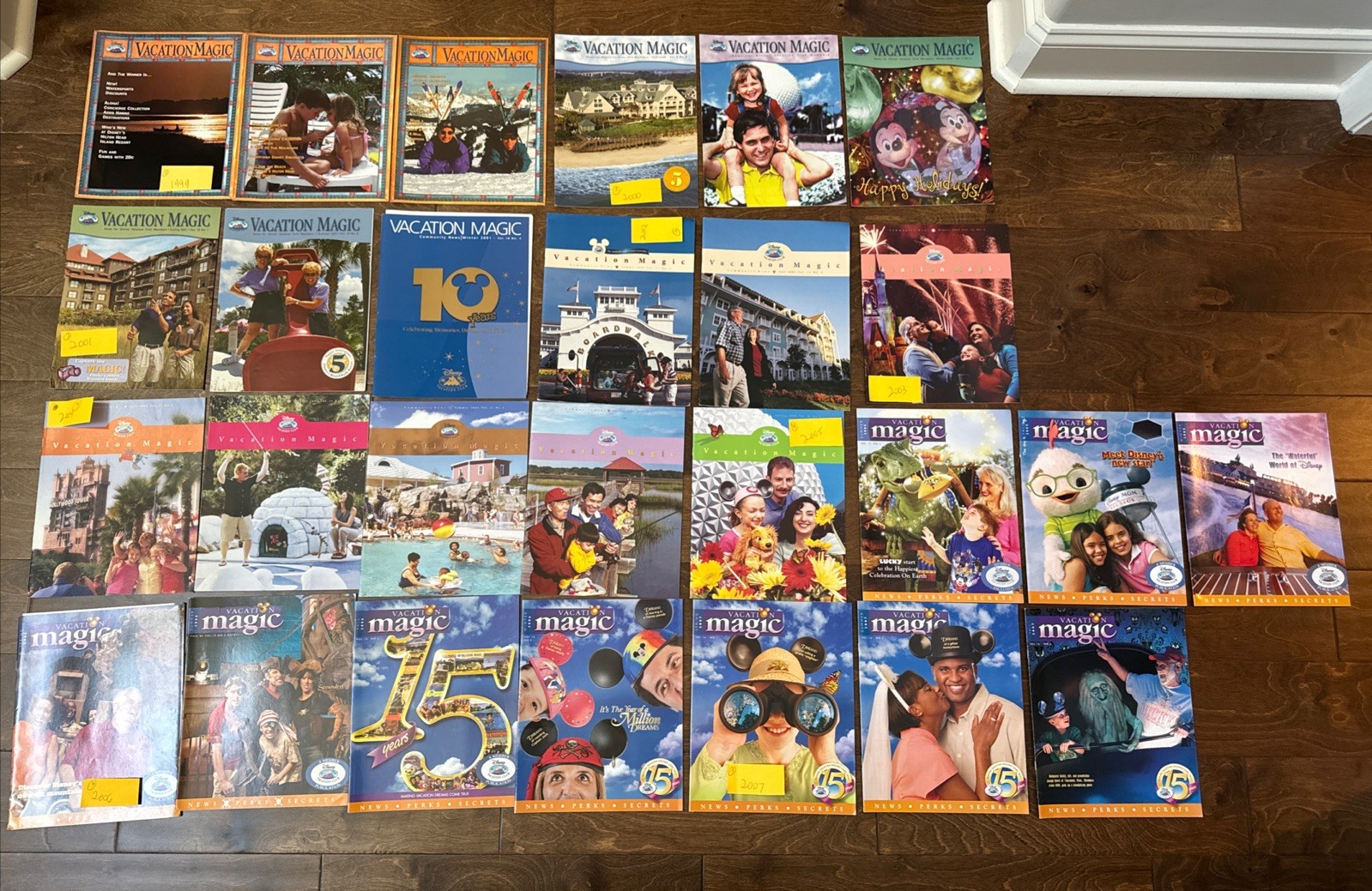 Vintage Disney Vacation Club Vacation Magic Magazine 1991-2007 Lot Of 27 Vintage Disney Vacation Club Vacation Magic Magazine 1991-2007 Lot Of 27
