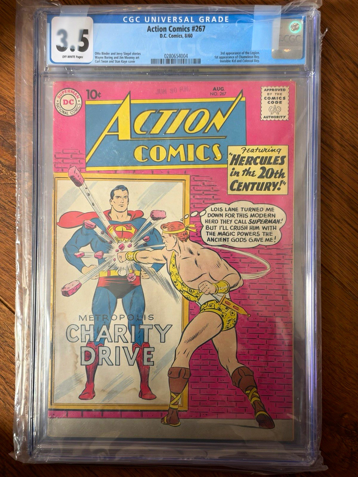 DC Comics Action Comics #267 (1960) CGC 3.5 Superman Legion of Super-Heroes