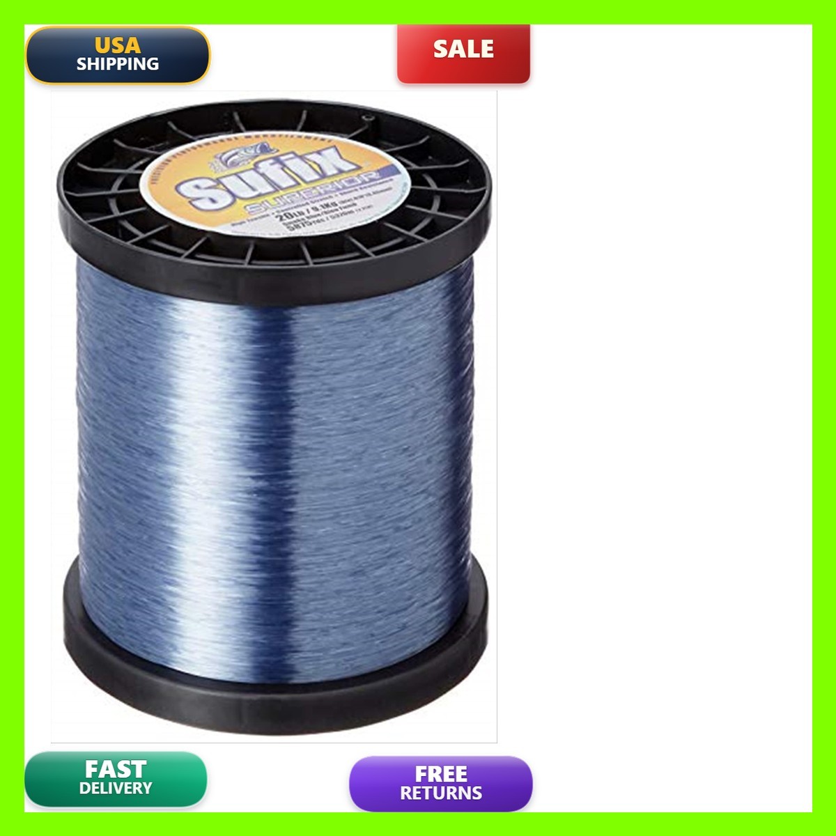 Sufix Superior Spool Size Fishing Line (smoke Blue, 30-Pound) 647-930 Sufix Superior Spool Size Fishing Line (smoke Blue, 30-Pound) 647-930