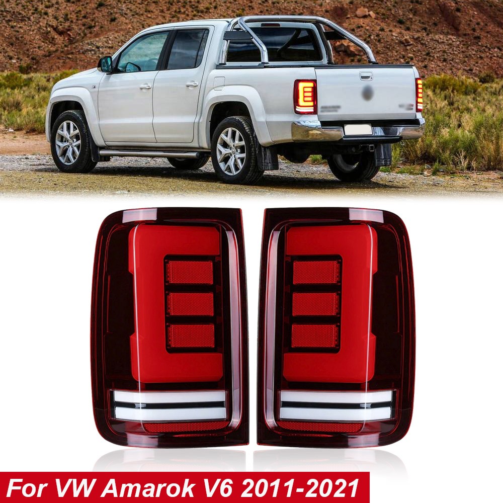 Pair LH+RH LED Tail Lights Rear Brake Stop Lamps For VW Amarok V6 2011-2020 2021