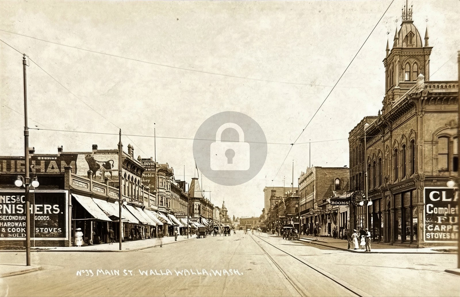 Main Street Walla Walla WA Washington RPPC Photo Postcard COPY Main Street Walla Walla WA Washington RPPC Photo Postcard COPY