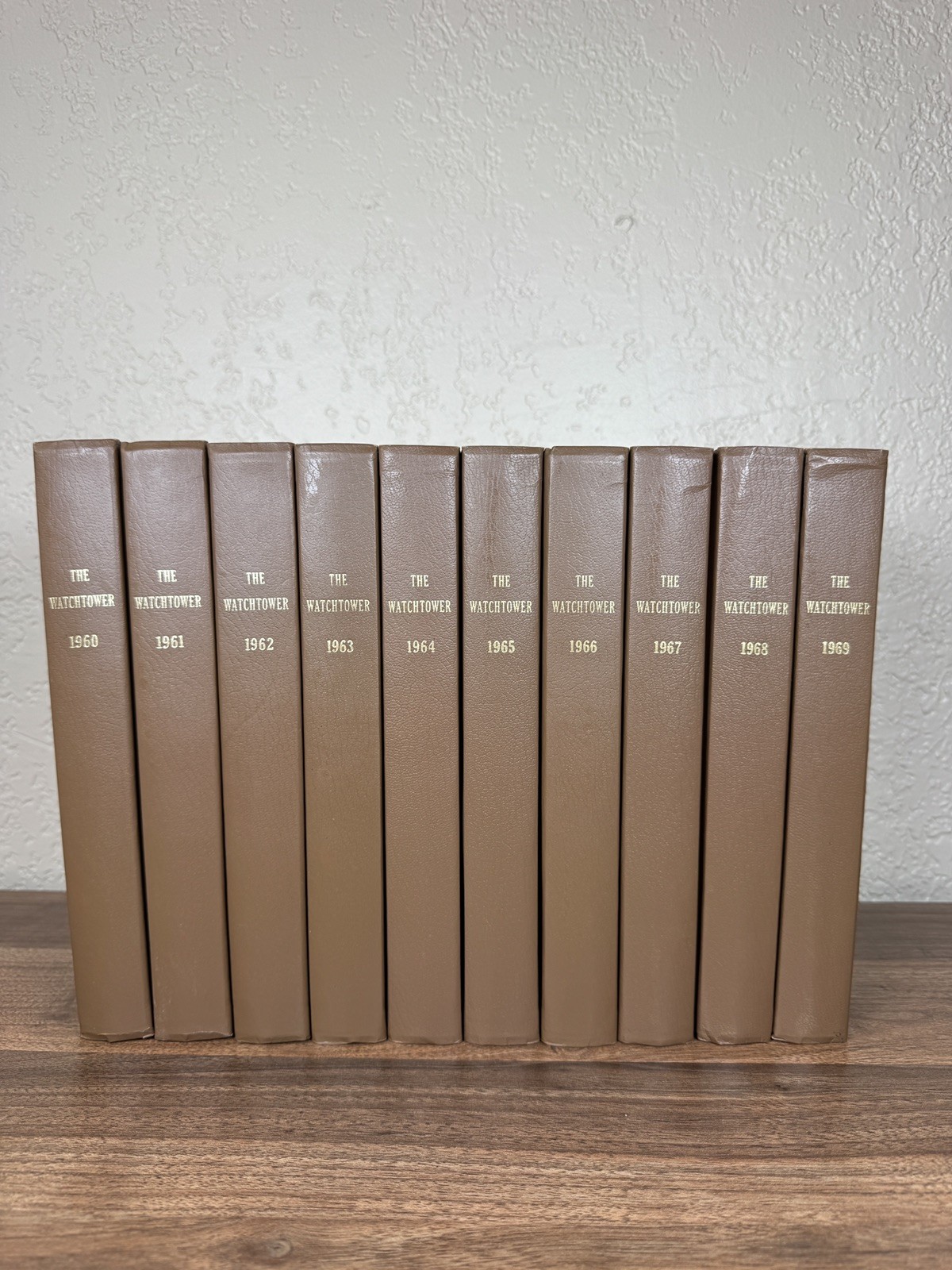 Watchtower Bound Volumes 1960-1969 Complete 10 Book Set Jehovah's Witnesses Watchtower Bound Volumes 1960-1969 Complete 10 Book Set Jehovah's Witnesses
