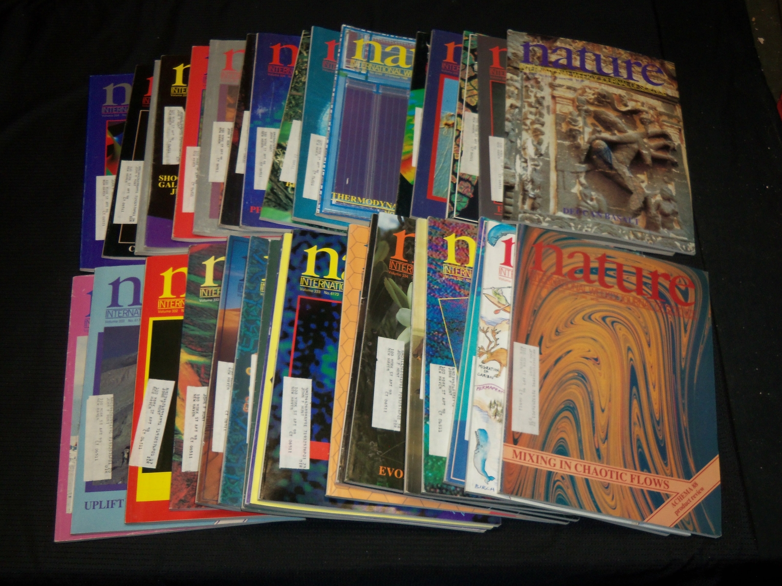 1988 NATURE MAGAZINE LOT OF 34 ISSUES - NICE COVERS & PHOTOS - O 3028H