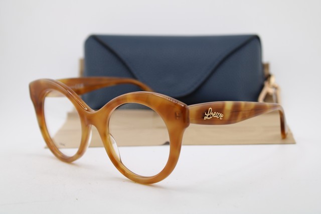 NEW LOEWE LW50074I 053 BLONDE HAVANA GOLD AUTHENTIC EYEGLASSES 50-21
