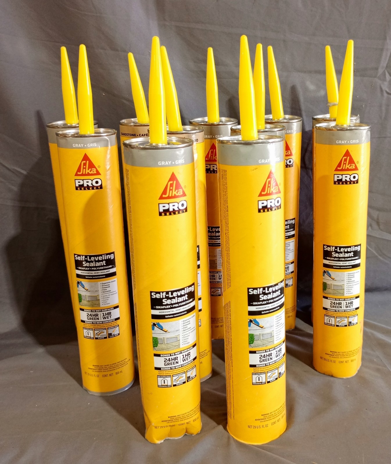 Lot Of 11 Sika Pro Select Self Leveling Sealant 29 Fl Oz Each
