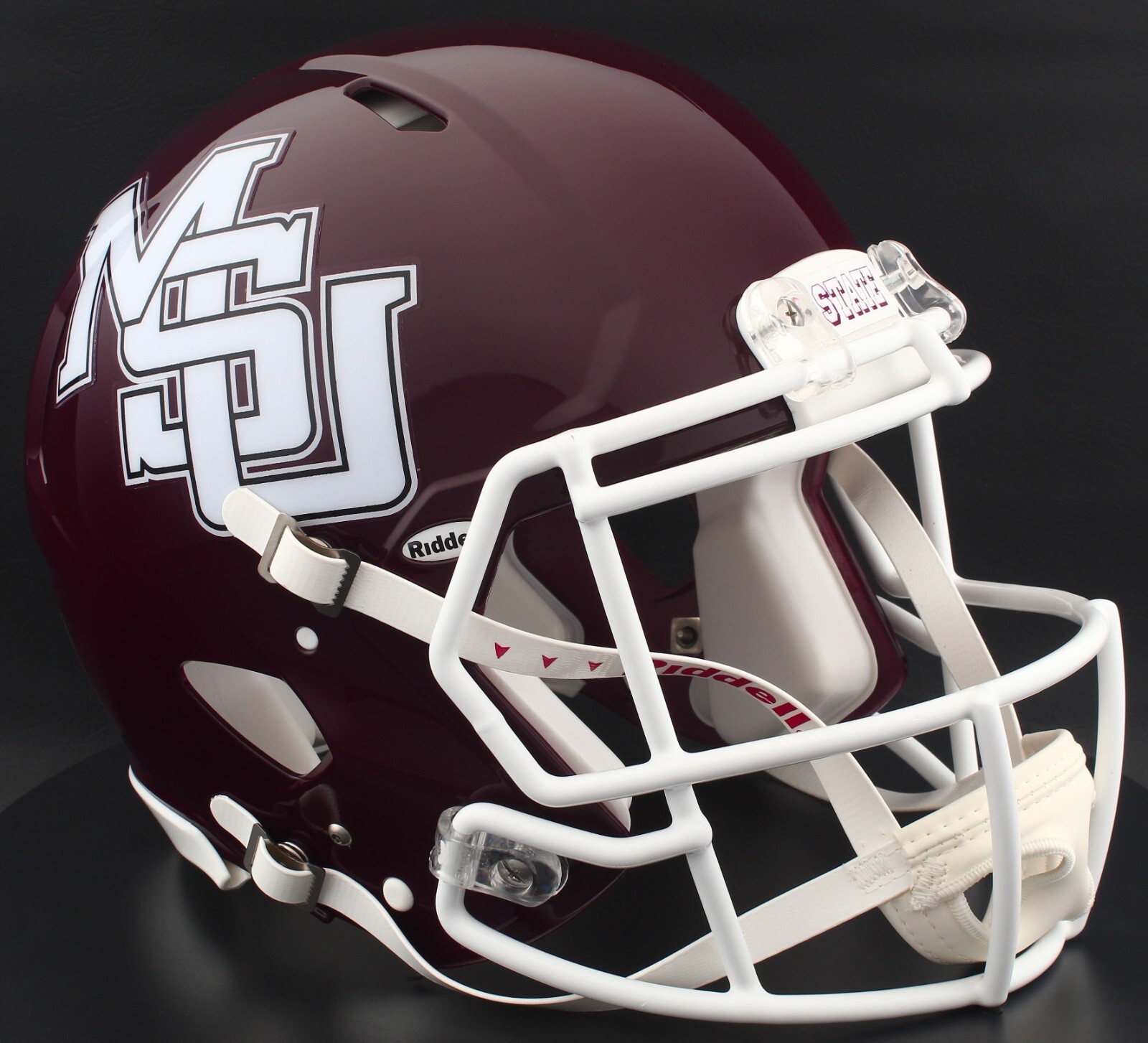 MISSISSIPPI STATE BULLDOGS NCAA Riddell Speed Full Size REPLICA Football Helmet MISSISSIPPI STATE BULLDOGS NCAA Riddell Speed Full Size REPLICA Football Helmet