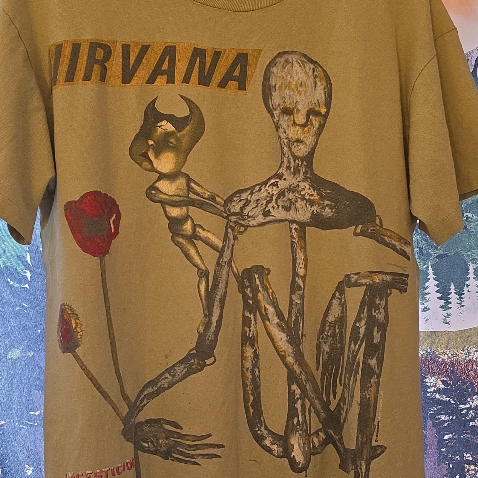 Vintage 1993 Nirvana Incesticide L Anvil Lot M Sliver Shirt Vintage 1993 Nirvana Incesticide L Anvil Lot M Sliver Shirt