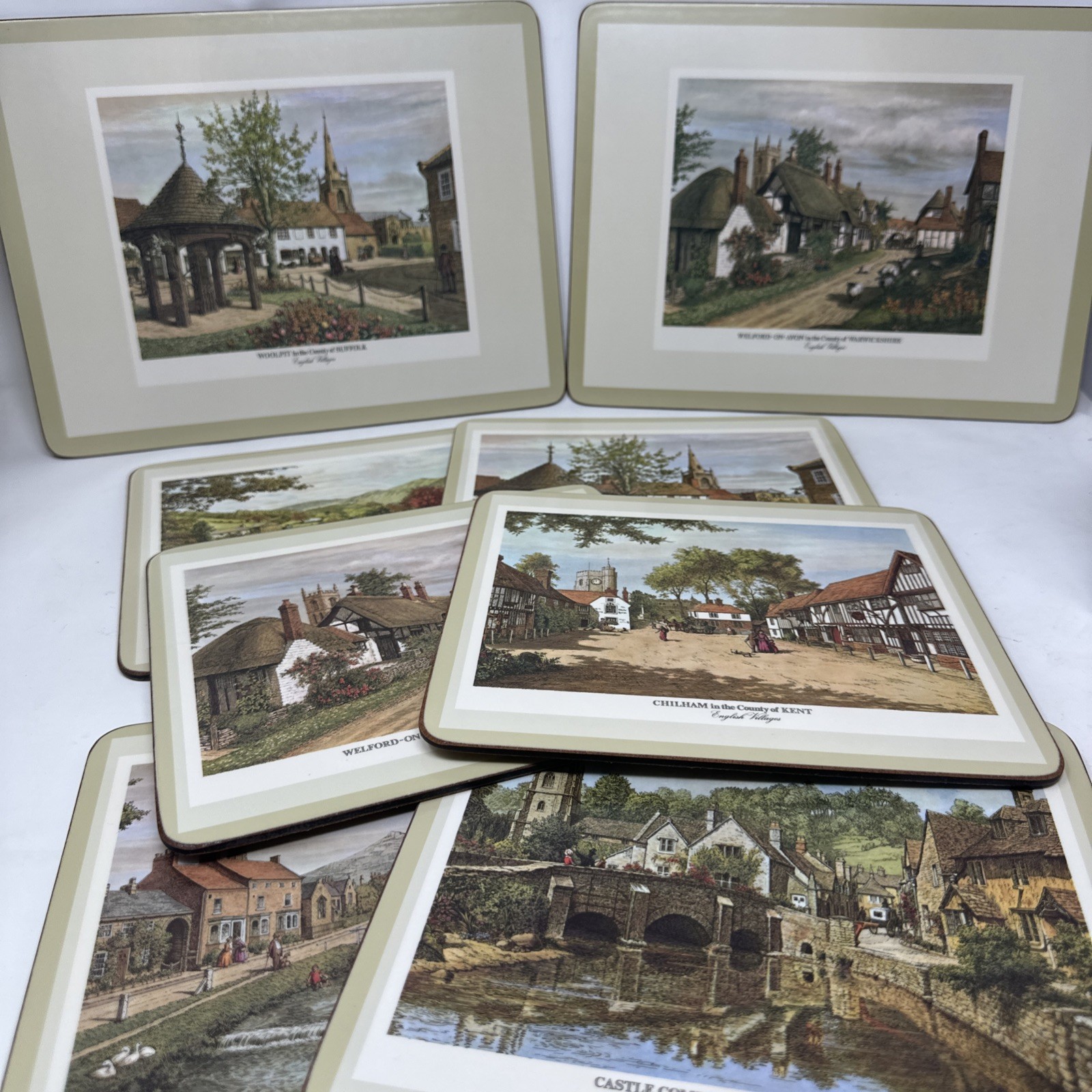 Vintage Pimpernel 8 CT English Villages Placemats De Luxe Finish 9033 0010780024 Vintage Pimpernel 8 CT English Villages Placemats De Luxe Finish 9033 0010780024