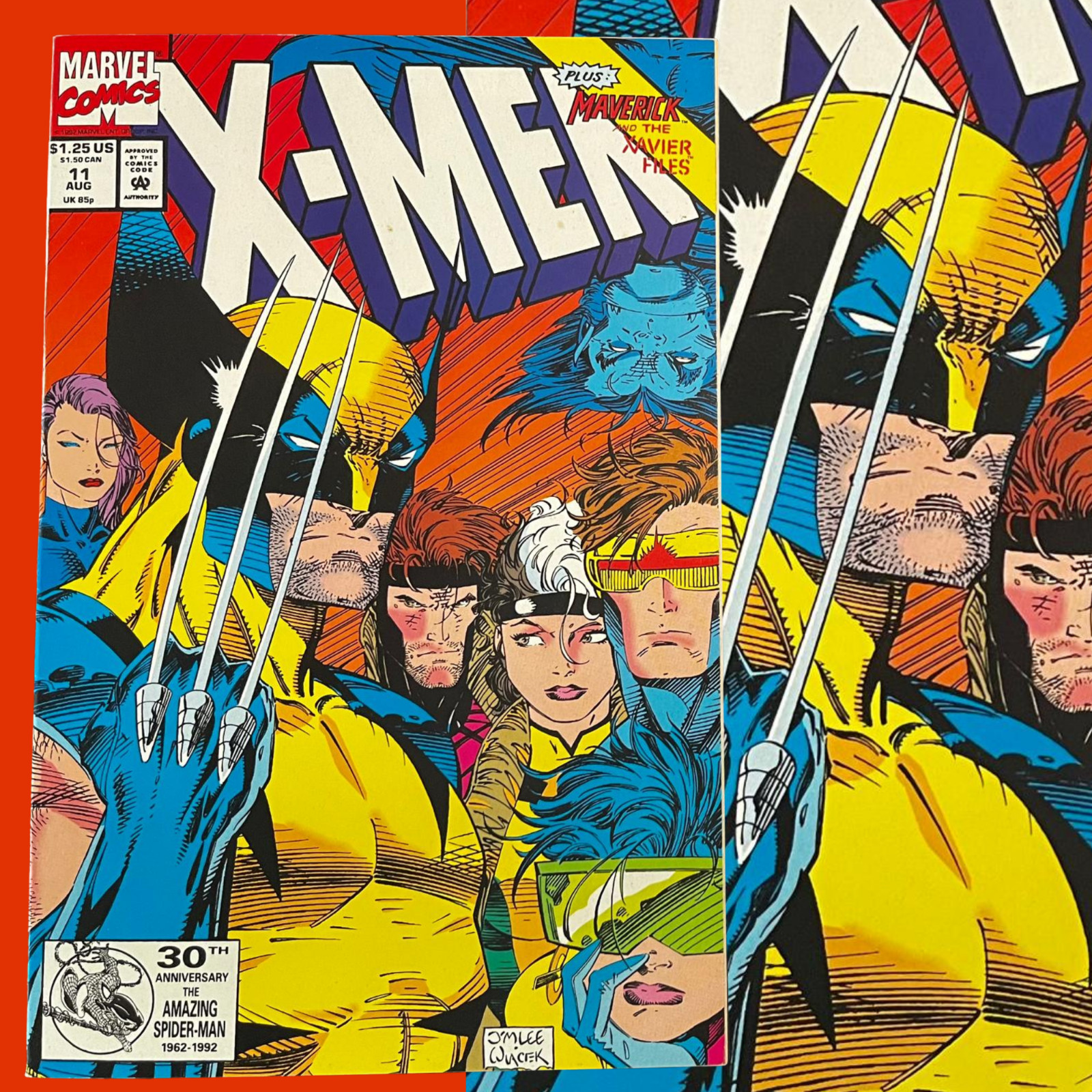 X-MEN #11 (Marvel, 1992) Iconic Jim Lee Wolverine Cover - Final Jim Lee Issue X-MEN #11 (Marvel, 1992) Iconic Jim Lee Wolverine Cover - Final Jim Lee Issue