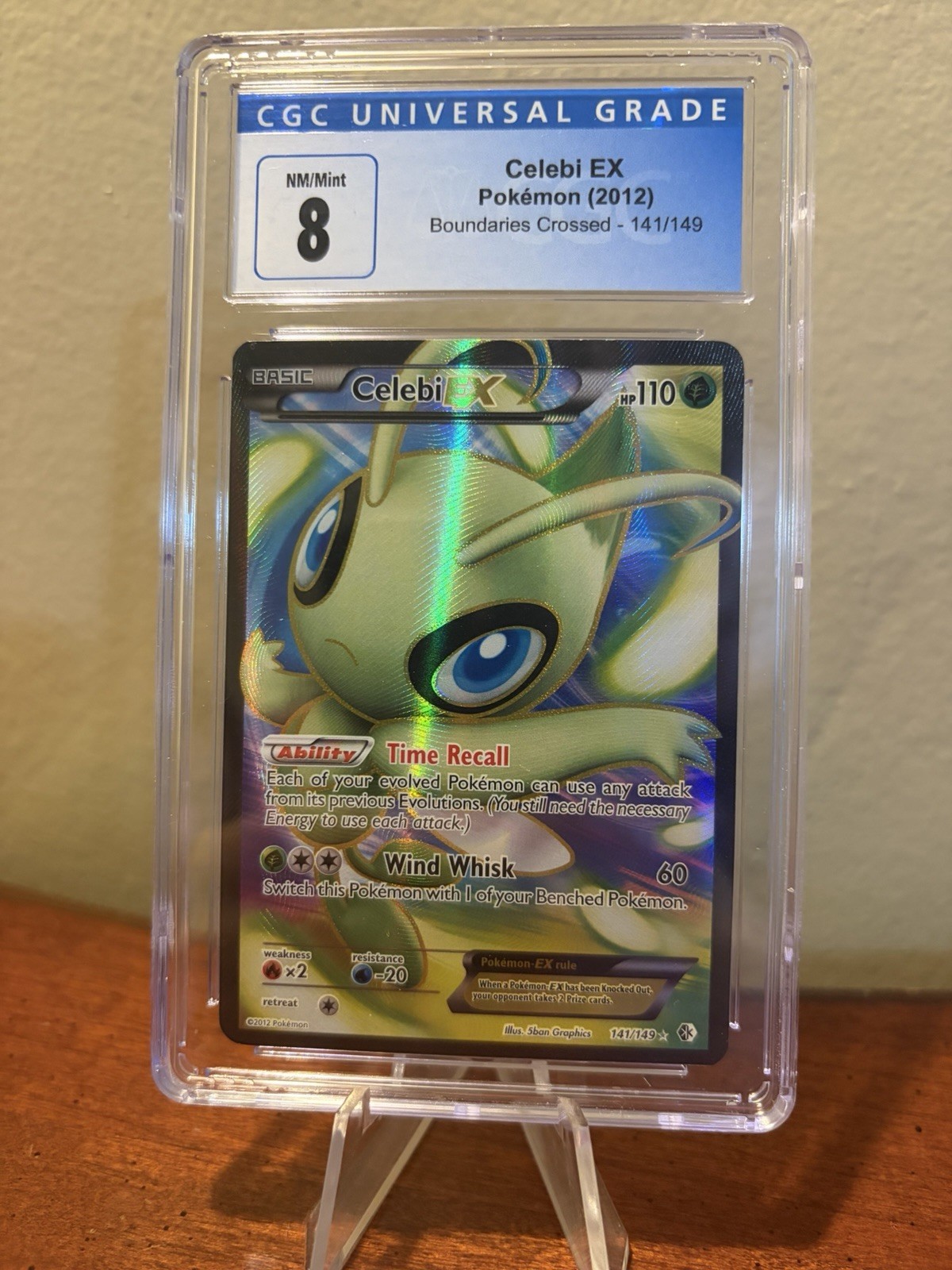 Celebi EX 141/149 Boundaries Crossed Full Art CGC 8 *Blue Label* Celebi EX 141/149 Boundaries Crossed Full Art CGC 8 *Blue Label*