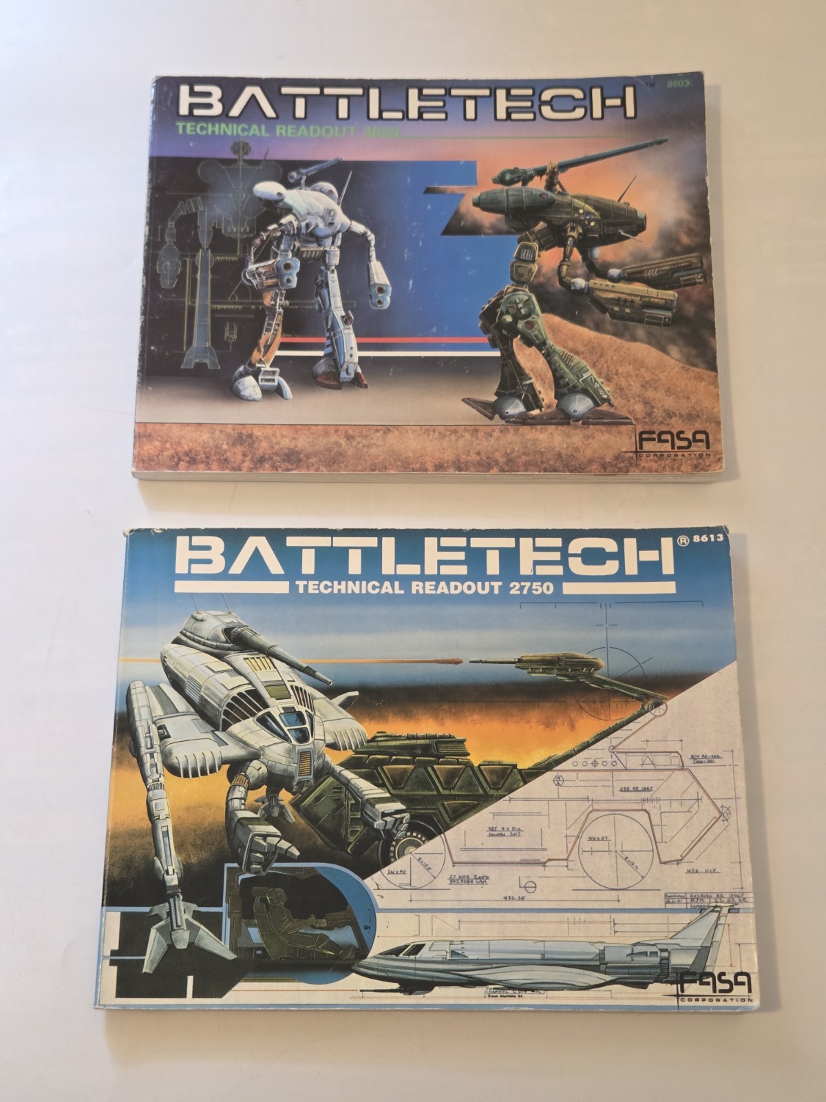Vintage 1980\'s Battletech FASA Technical Readout 2750 & 3025 Lot ~ Smoke Free Vintage 1980\'s Battletech FASA Technical Readout 2750 & 3025 Lot ~ Smoke Free