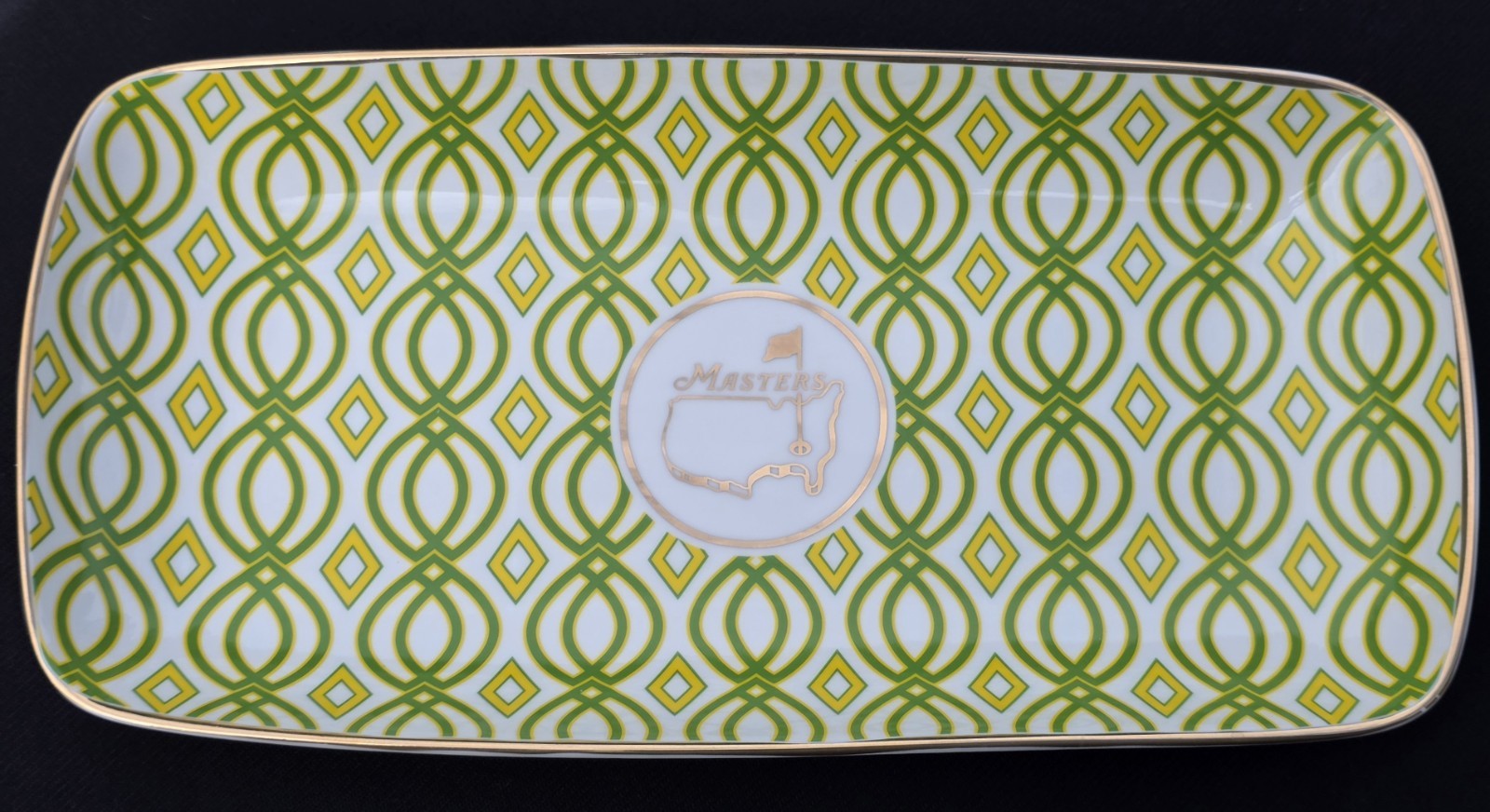 Rare Masters Augusta National Golf Club Large Thick 12×6 Glass Tray  ⛳️🔥🏌