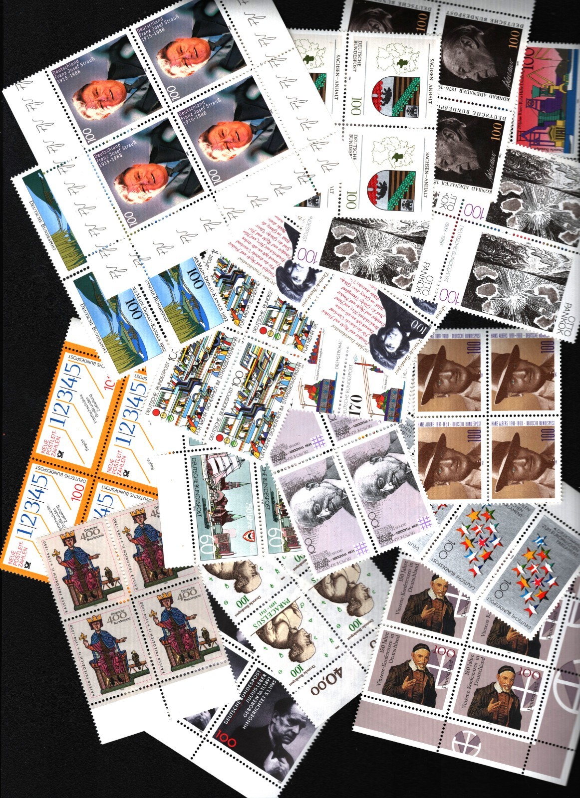 ODZ&ENDZ 16 GERMANY MNH BLOCKS OF FOUR (64 TOTAL) 1072 ODZ&ENDZ 16 GERMANY MNH BLOCKS OF FOUR (64 TOTAL) 1072