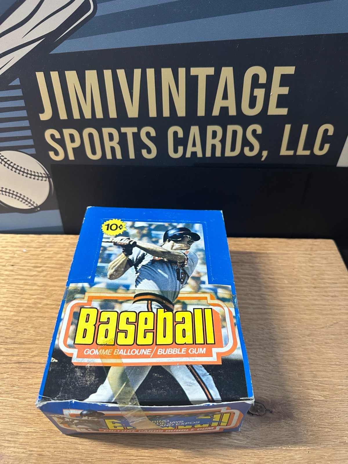 1977 O-Pee-Chee OPC Baseball Wax Pack Empty Display Box