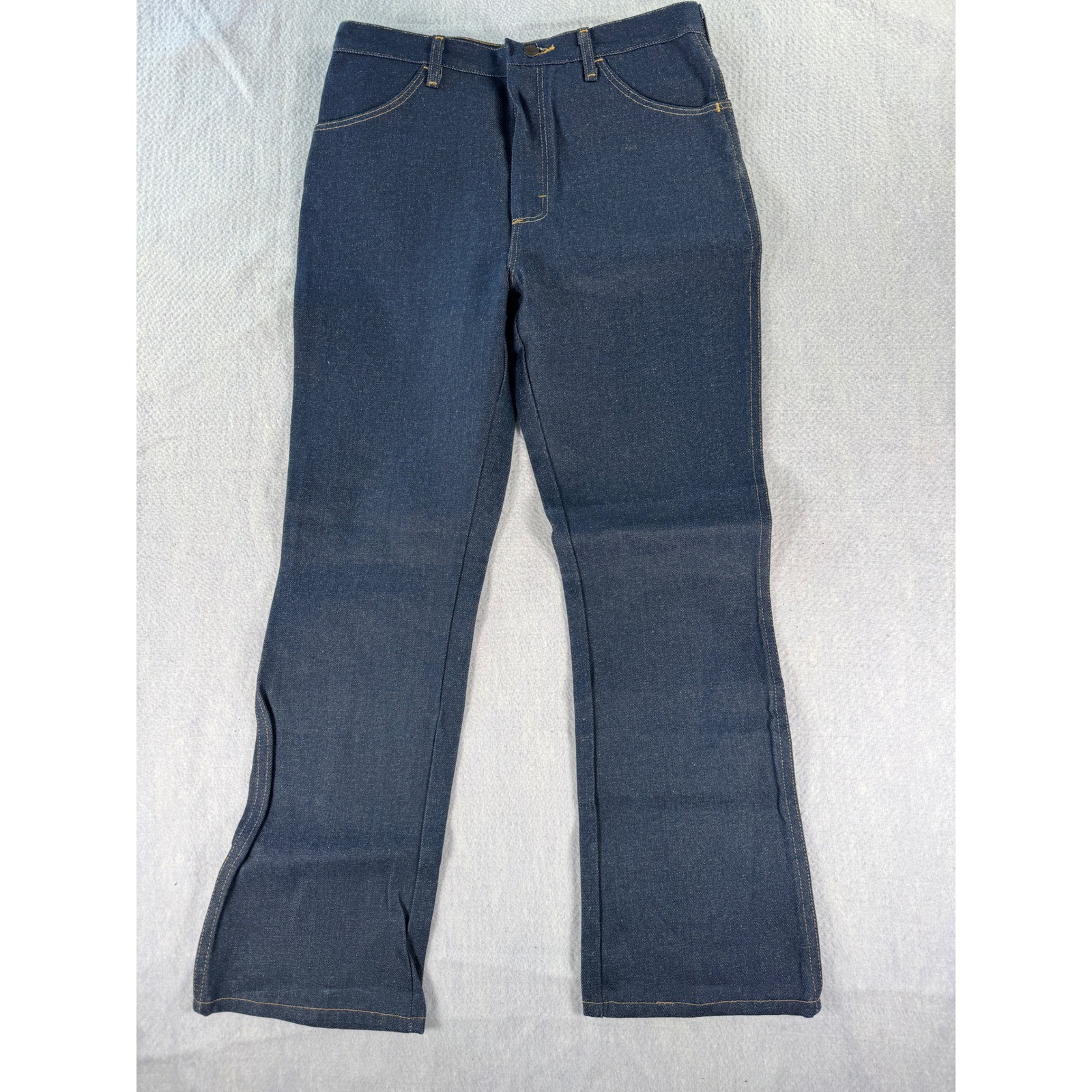 Rustler Mens Bootcut Jeans Dark Wash Heavyweight Denim 33x30 NWT Indigo
