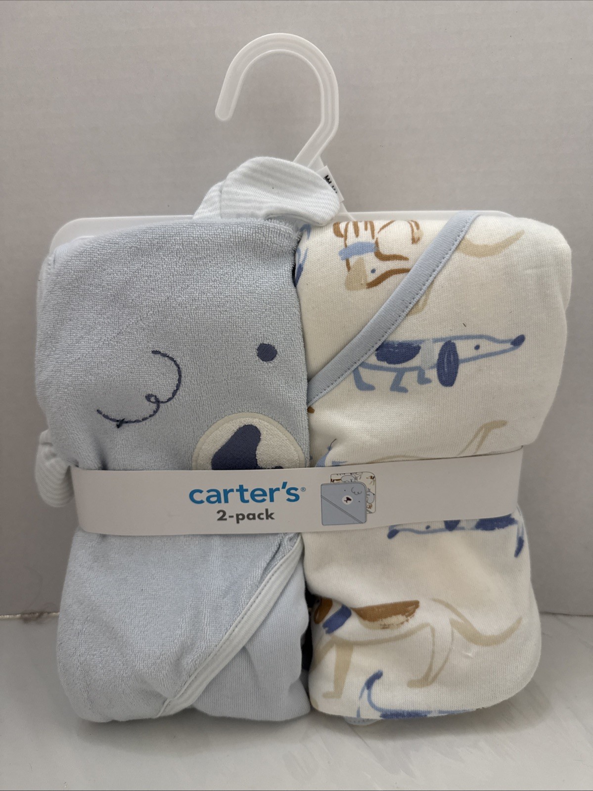 Carter\'s Baby 2-Pack Hooded Dog Towels Bath 30\ Carter\'s Baby 2-Pack Hooded Dog Towels Bath 30\