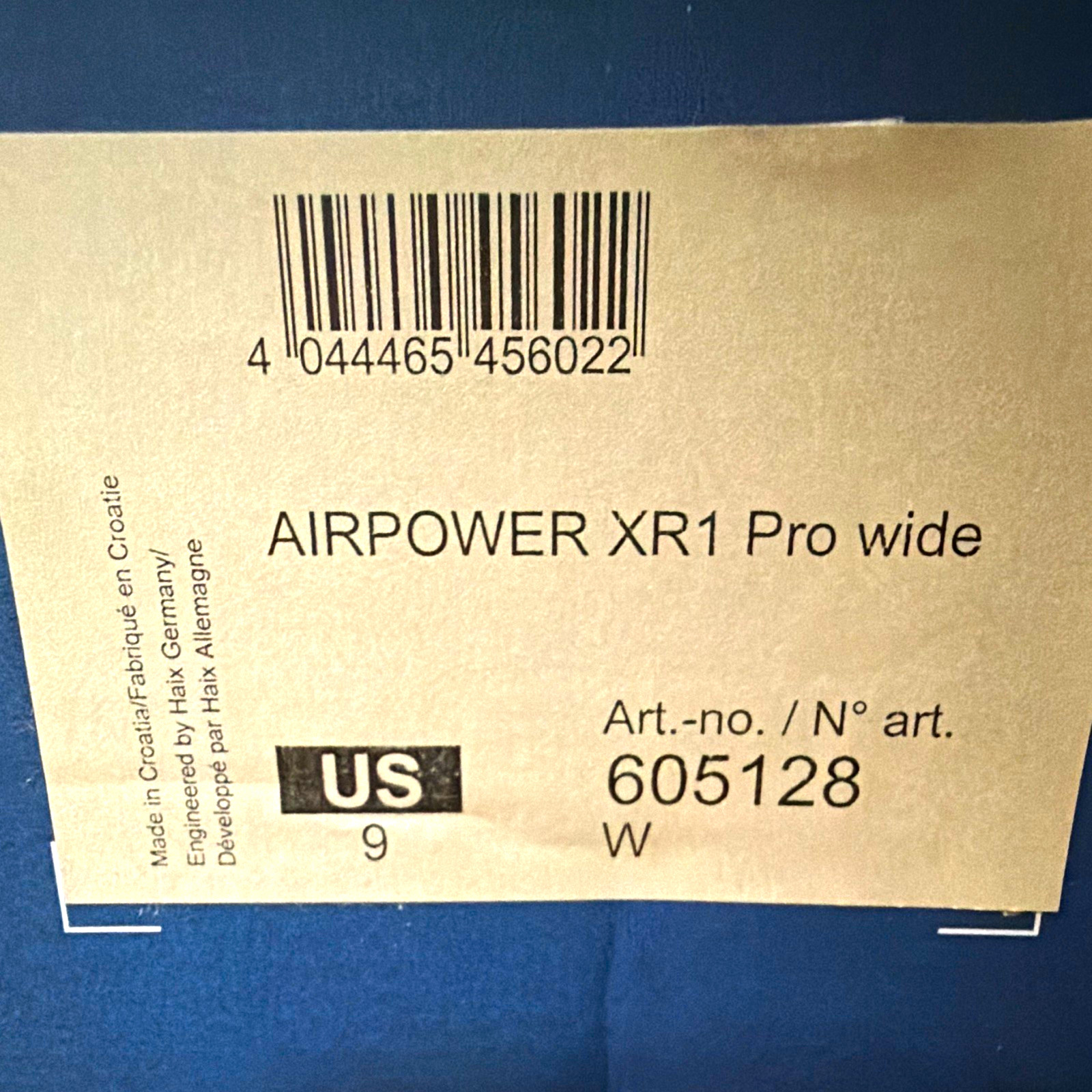 HAIX Airpower XR1 Pro Tactical Boots Waterproof Black Men’s US 9 Wide