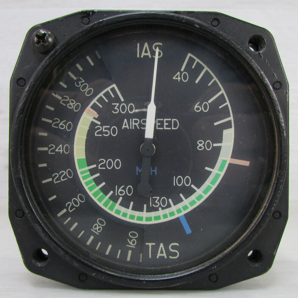 Cessna True Airspeed Indicator C661041-0103 FAA TSO C2b Mfg P/N 27-001-3C9 Vtg Cessna True Airspeed Indicator C661041-0103 FAA TSO C2b Mfg P/N 27-001-3C9 Vtg