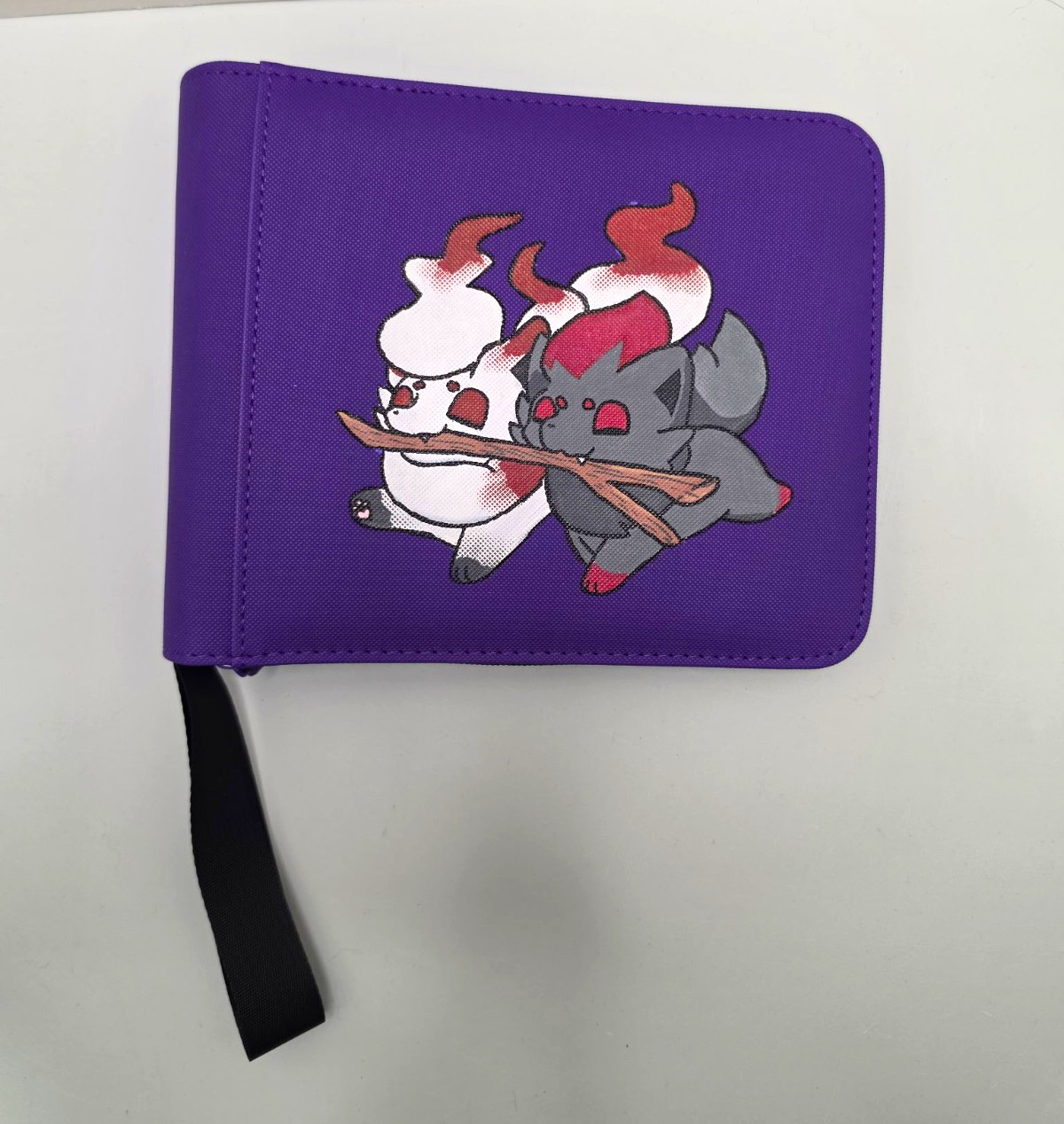 Zorua/Hisuian Zorua Painted 2 Pocket Top Loader Zipper Binder Zorua/Hisuian Zorua Painted 2 Pocket Top Loader Zipper Binder