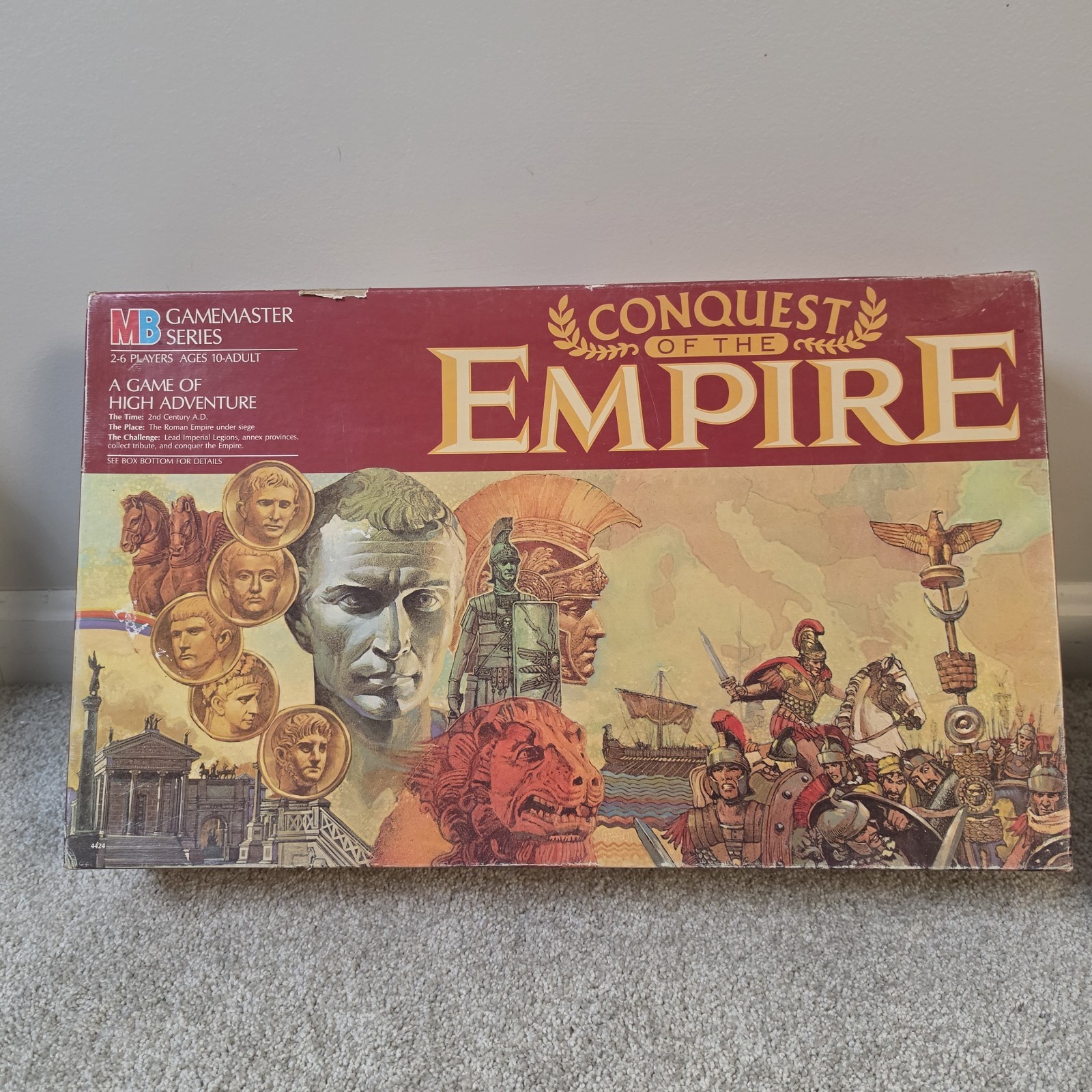 Milton Bradley Conquest of the Empire Board Game Looks Complete Sold As-is