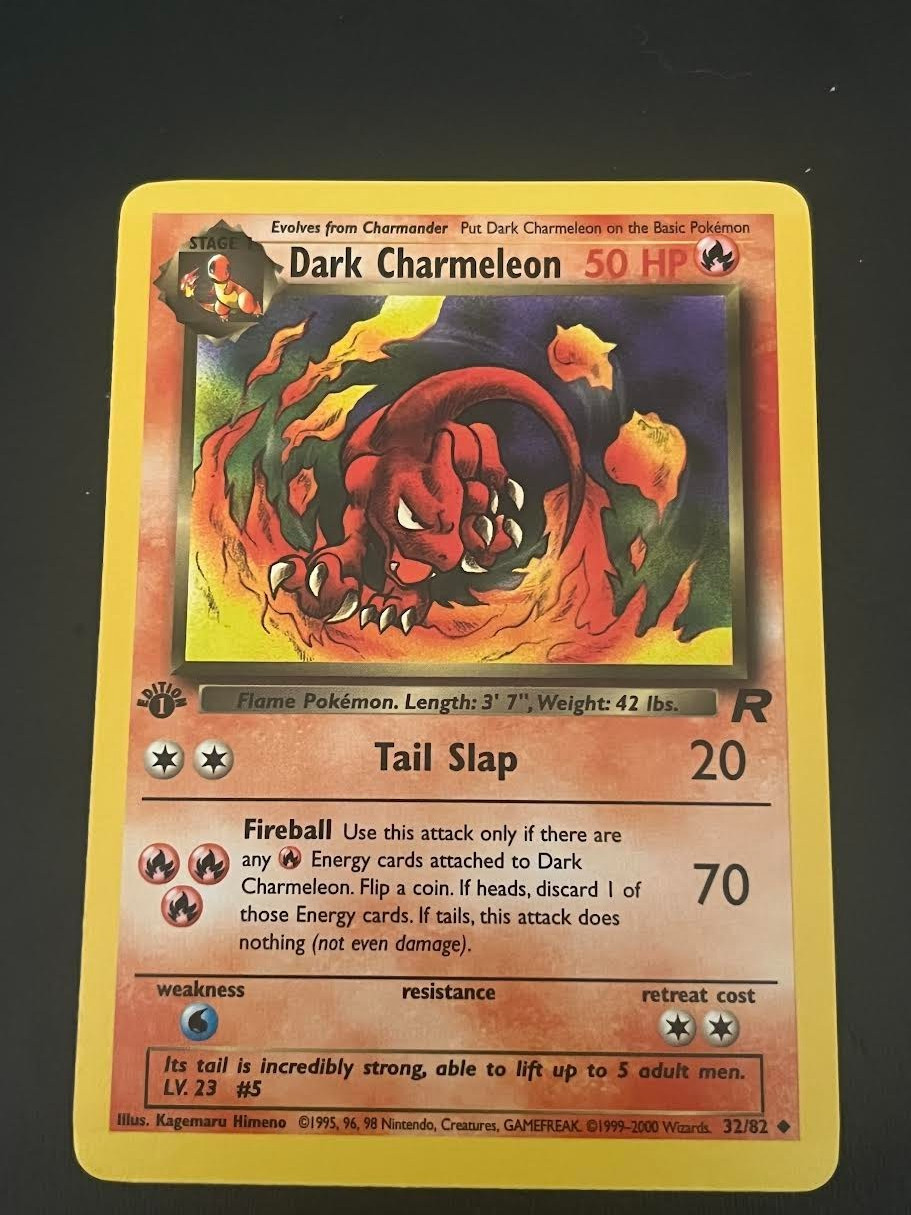 Dark Charmeleon 32/82 Team Rocket 1st Edition... Pokémon Dark Charmeleon 32/82 Team Rocket 1st Edition... Pokémon