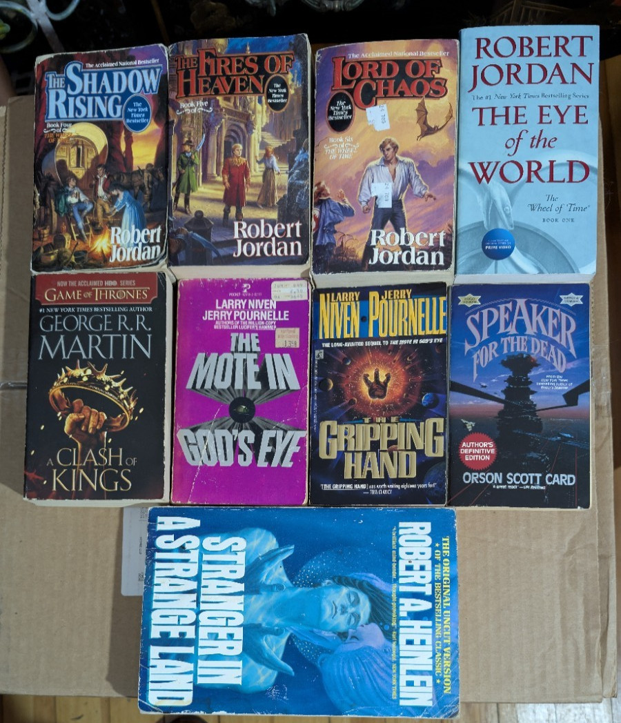 Vintage Sci-Fi Science Fiction Paperback Books Mixed Authors Lot Martin Jordan