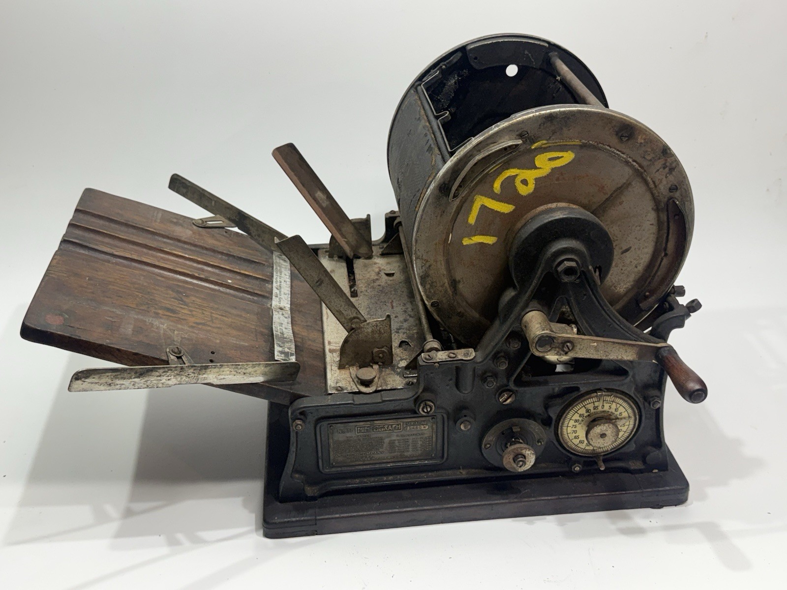 Antique A.B. Dick No. 77 Mimeograph Printing Machine Early 1900s Vintage 21460SN