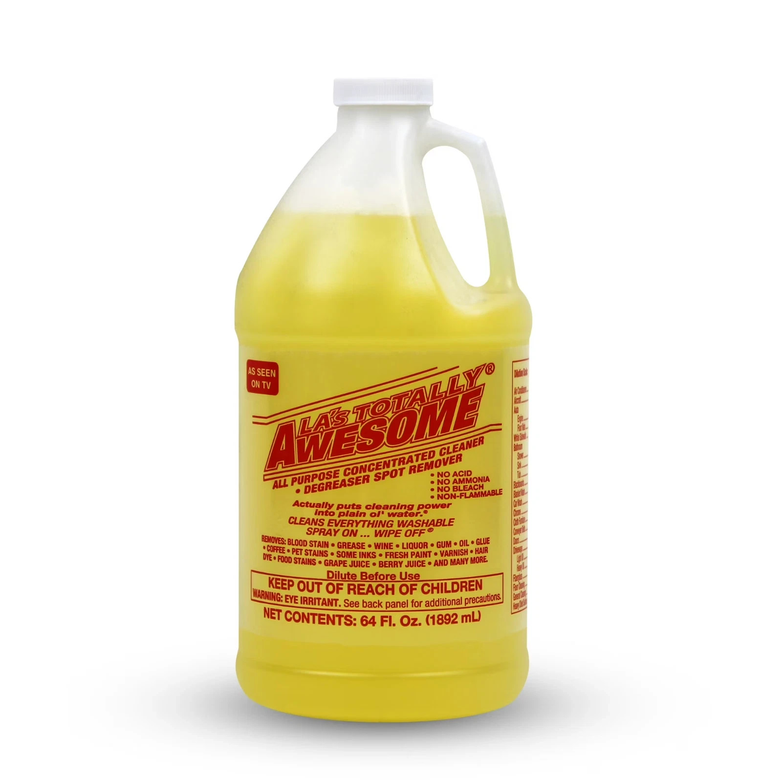 LA's Totally Awesome All Purpose Concentrated Cleaner & Degreaser, 64 fl oz LA's Totally Awesome All Purpose Concentrated Cleaner & Degreaser, 64 fl oz