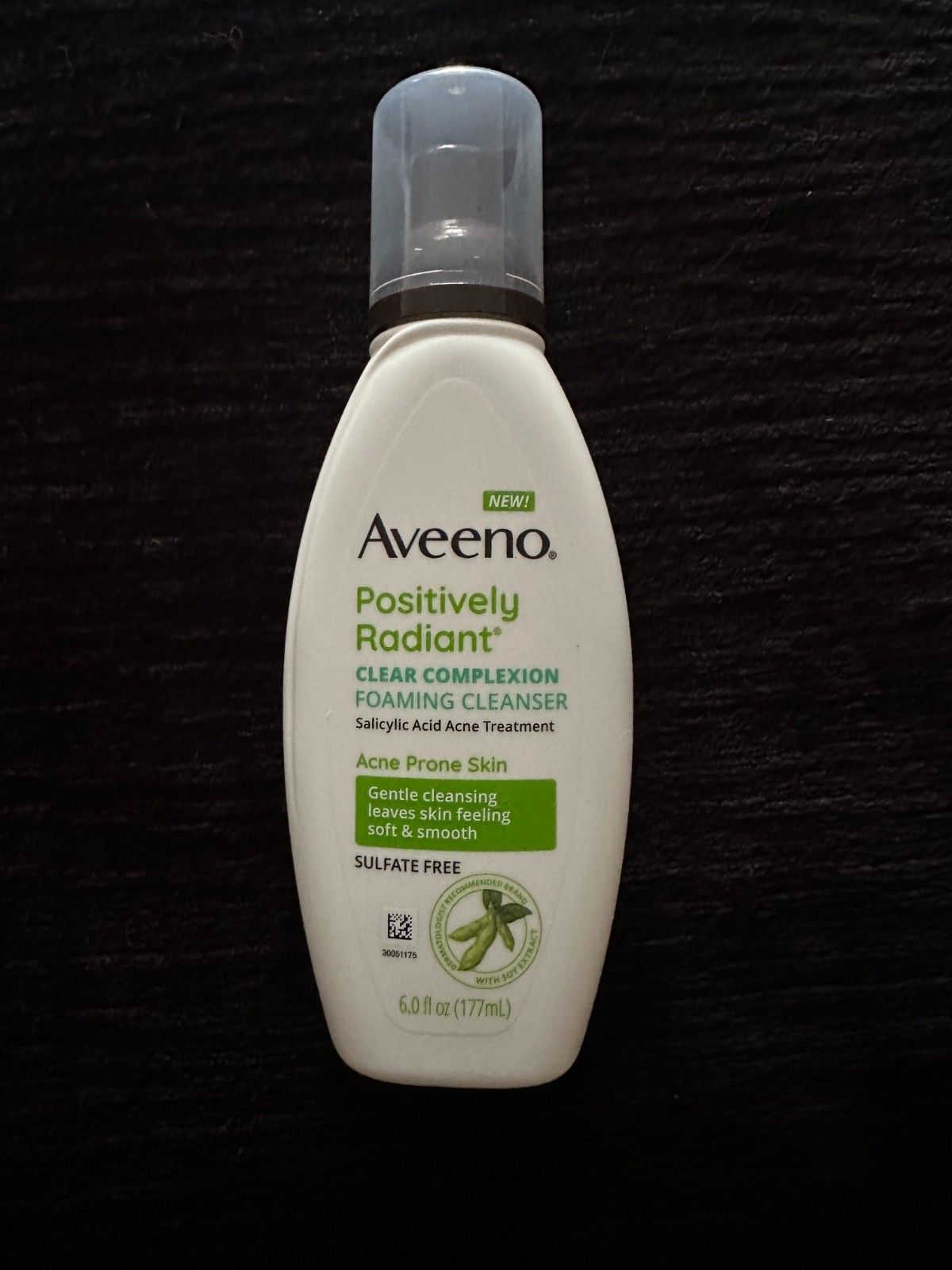 Aveeno Positively Radiant Clear Complexion Foaming Cleanser 6 oz New Unused