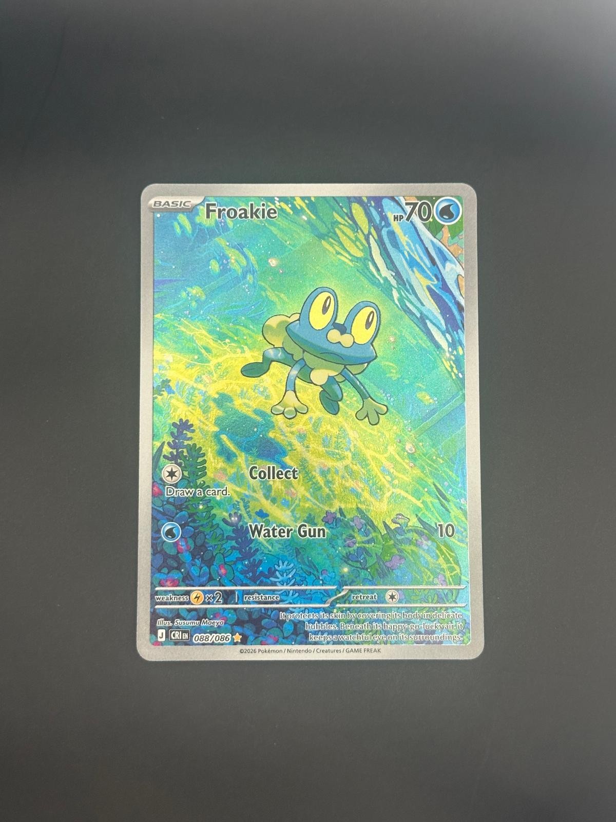 Froakie 088/086 Holo Illustration Rare Chaos Rising Pokemon Near Mint Froakie 088/086 Holo Illustration Rare Chaos Rising Pokemon Near Mint