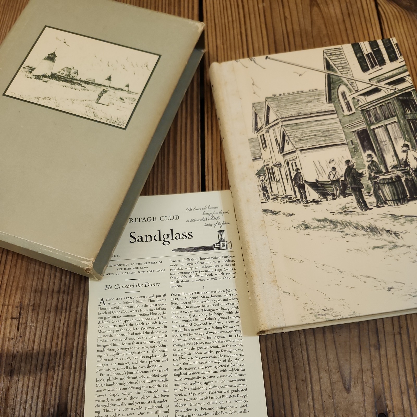 Cape Cod by Henry David Thoreau Heritage Press 1968 Illustrated w/ Slipcase