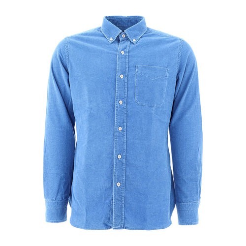 BNWT Tom Ford Blue Corduroy Button-Down Shirt Size 38