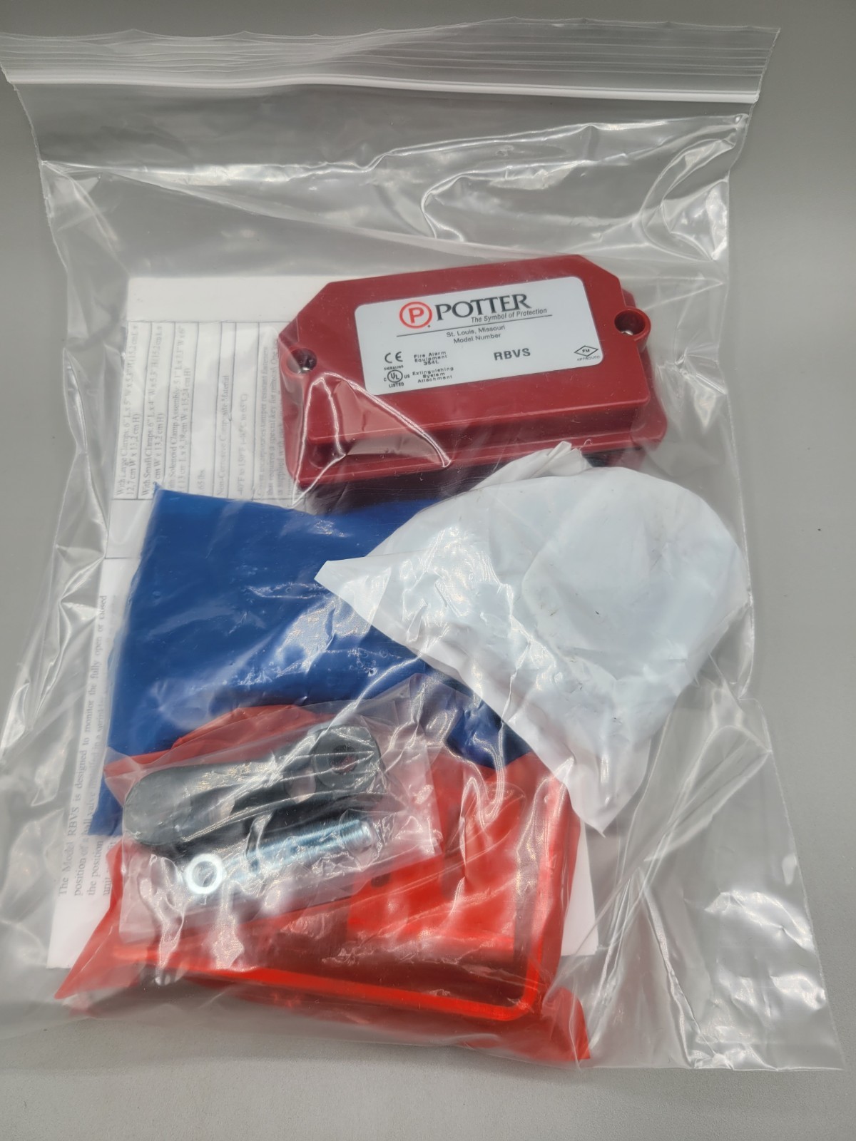 NEW Potter RBVS Retrofit Ball Valve Switch - Same Day Shipping (SEALED) NEW Potter RBVS Retrofit Ball Valve Switch - Same Day Shipping (SEALED)